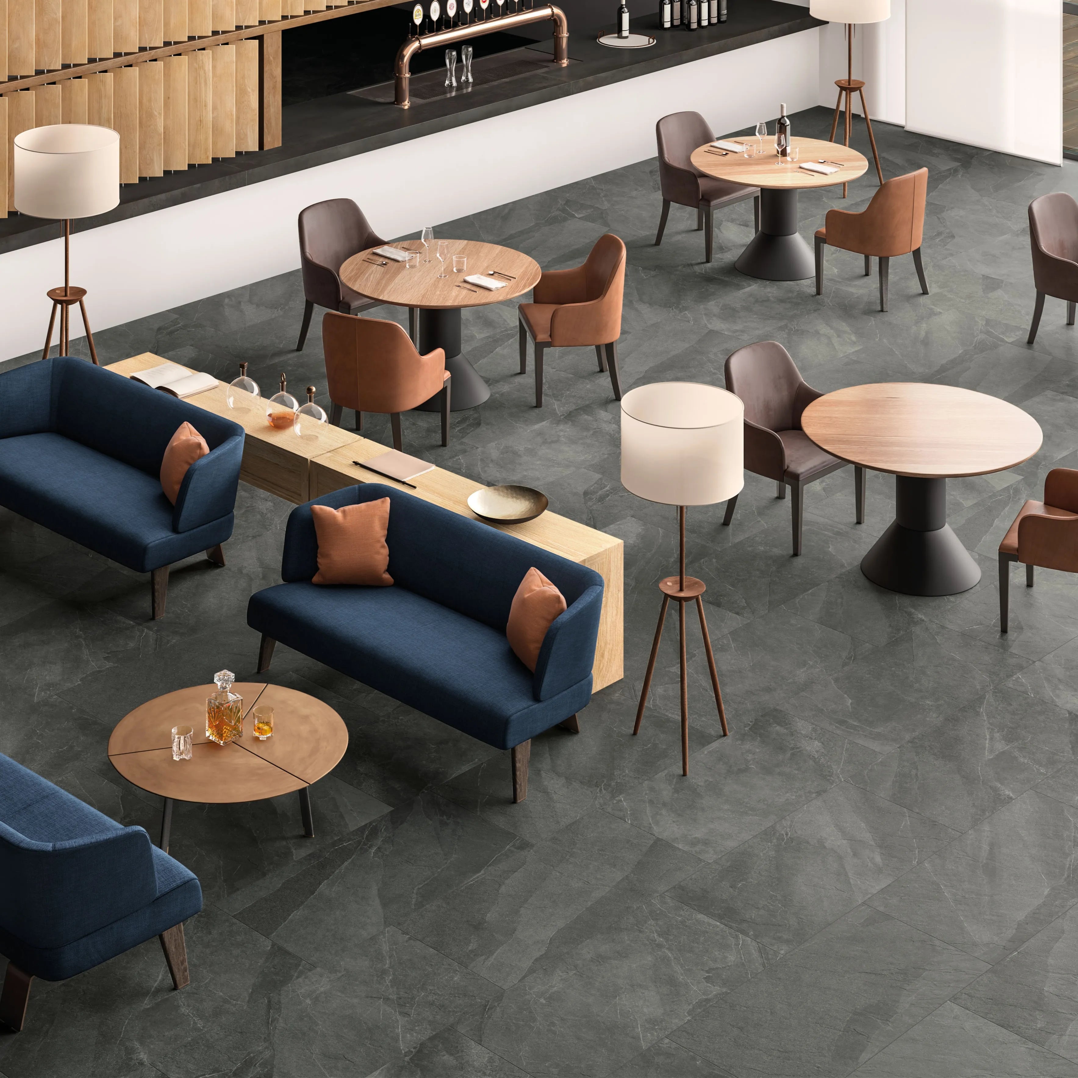 Carrelage Effet Pierre - Shale Ash