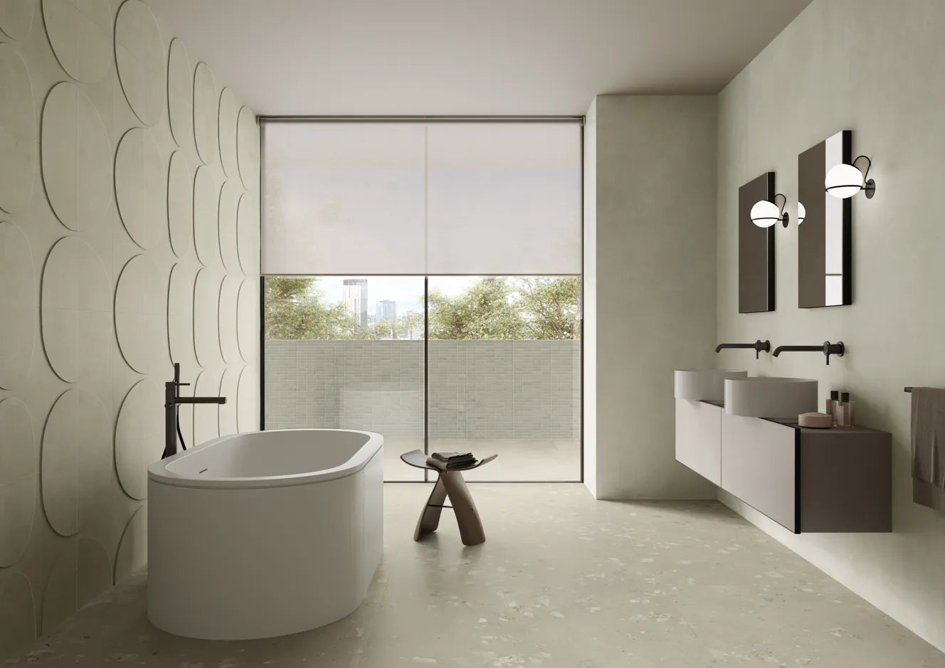 Carrelage Effet Béton Intérieur et Extérieur - Cementi White