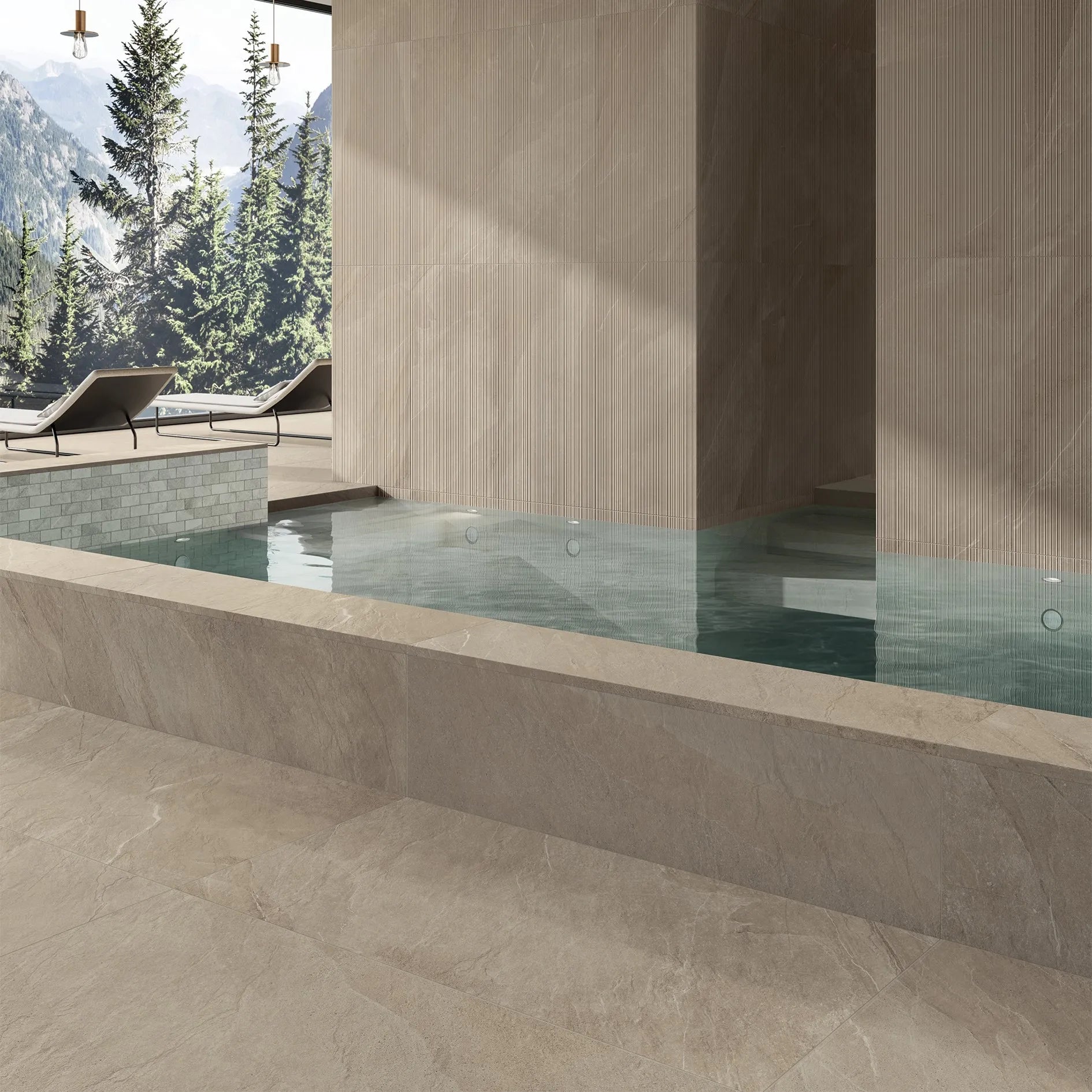 Carrelage Effet Pierre - Shale Taupe