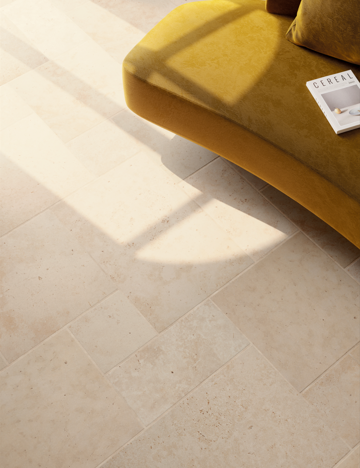 Carrelage Effet Pierre Travertin - In Falda Travertino navona