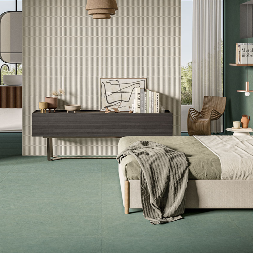 Carrelage terre d'argile coloré - Homey Sage
