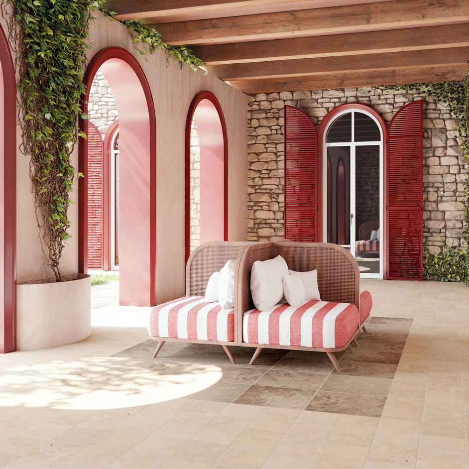 Carrelage Effet Pierre Travertin - In Falda Marmo primavera