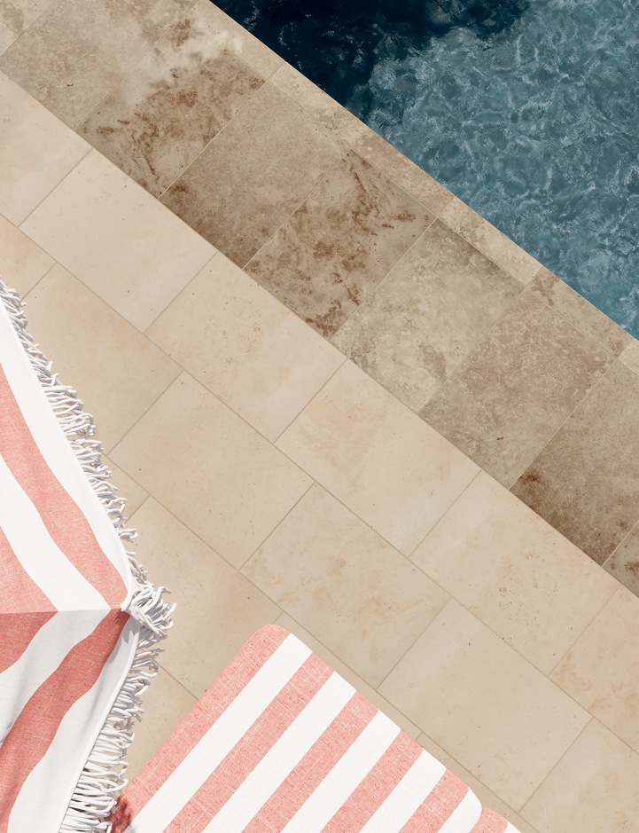 Carrelage Effet Pierre Travertin - In Falda Marmo primavera