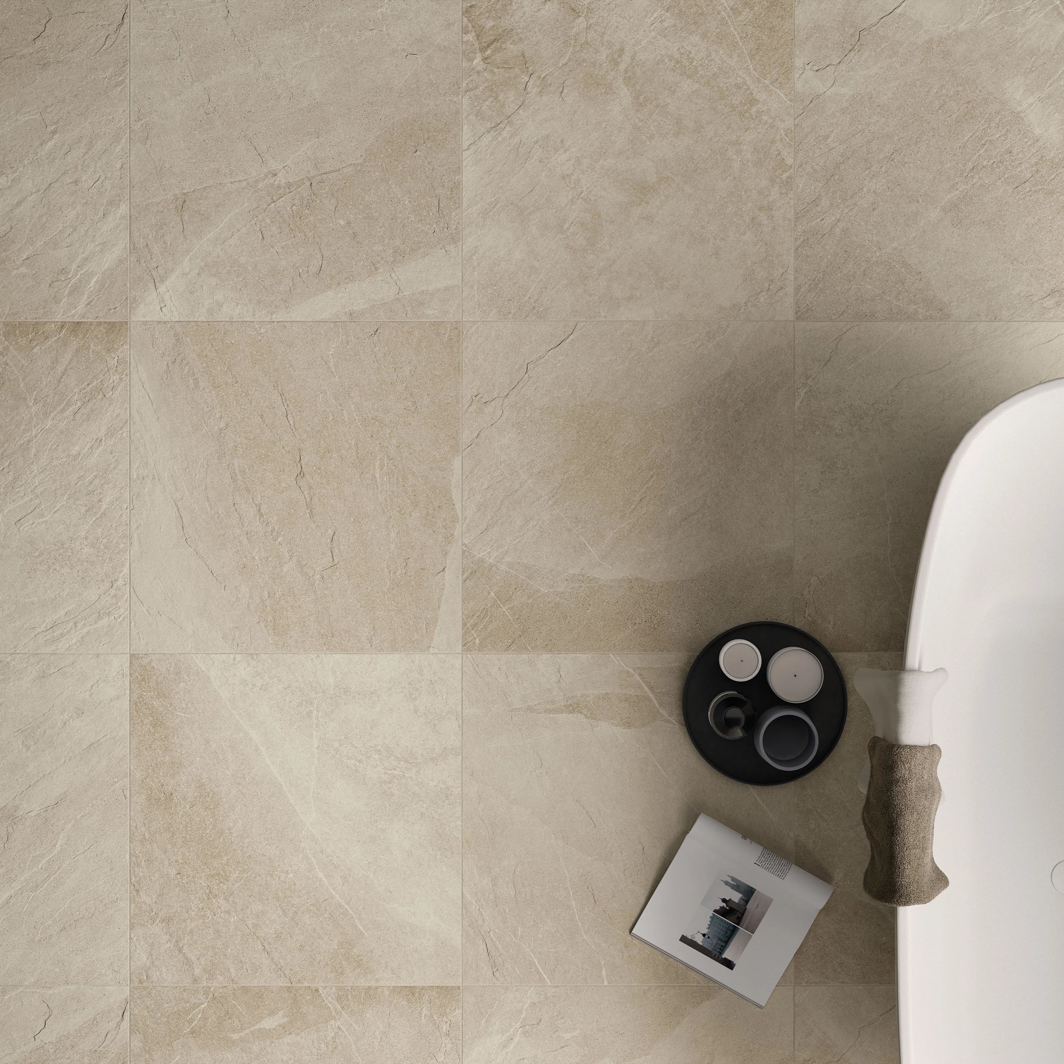 Carrelage Effet Pierre - Shale Taupe