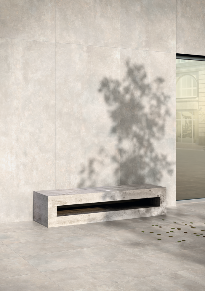 Carrelage Effet Béton Gris - Metropolis White