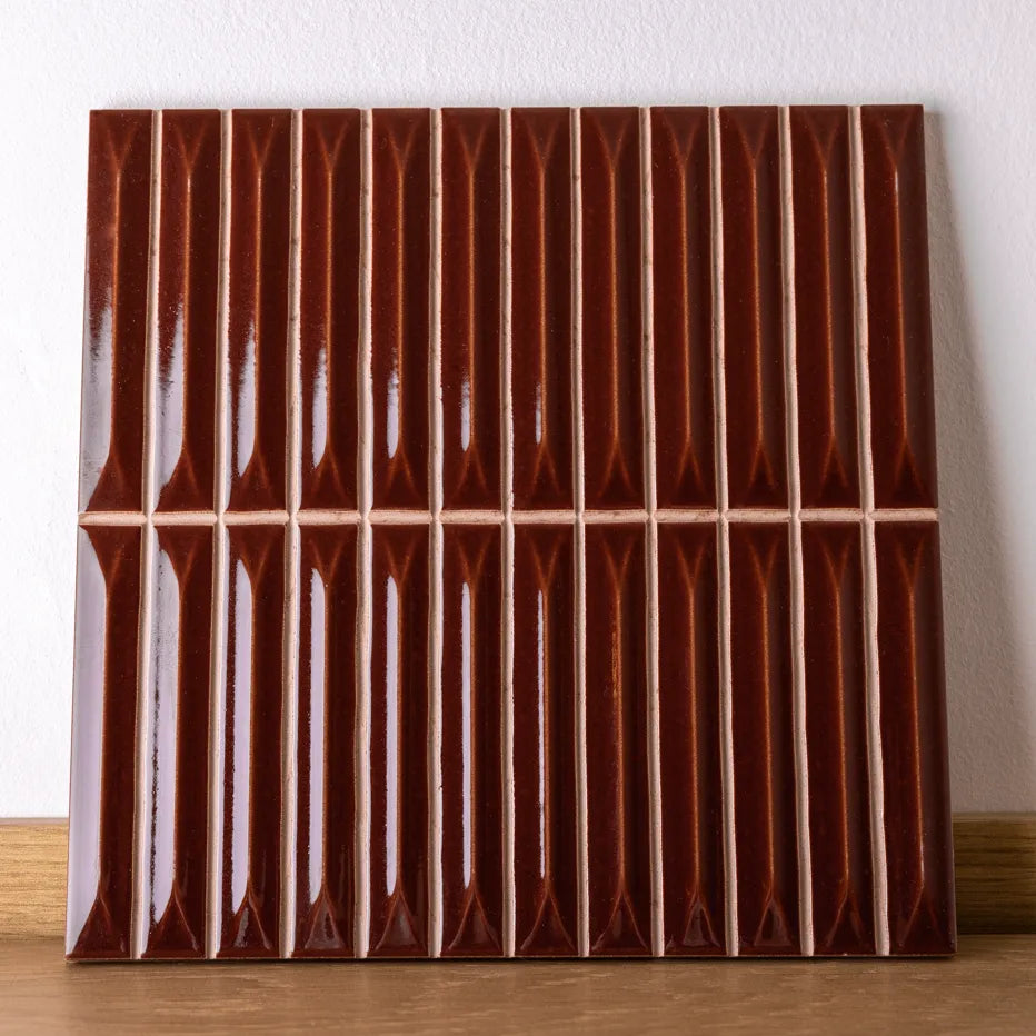 Faïence relief - Row Caramel