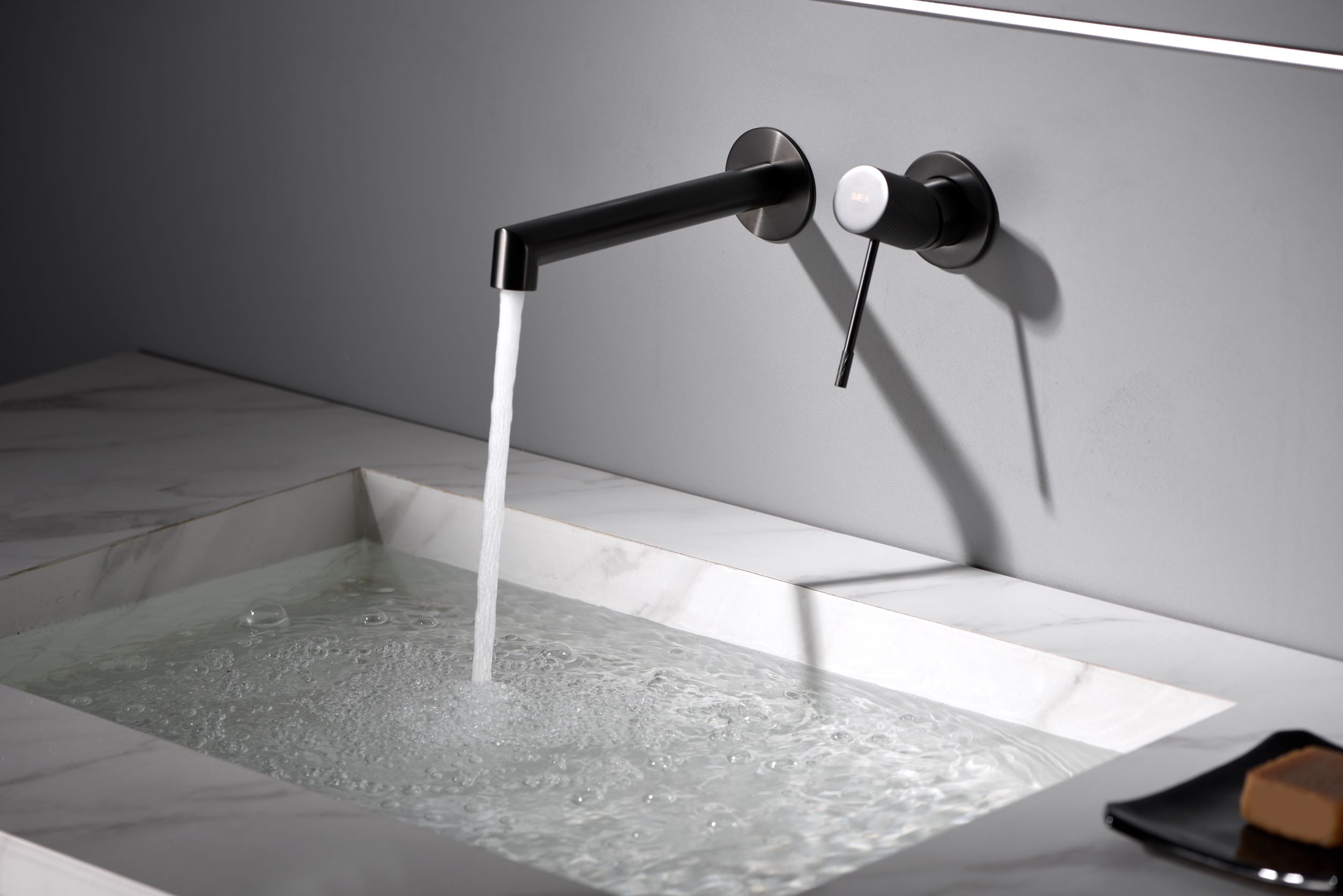 Mitigeur Encastrable de Lavabo - Line Black Gun Metal