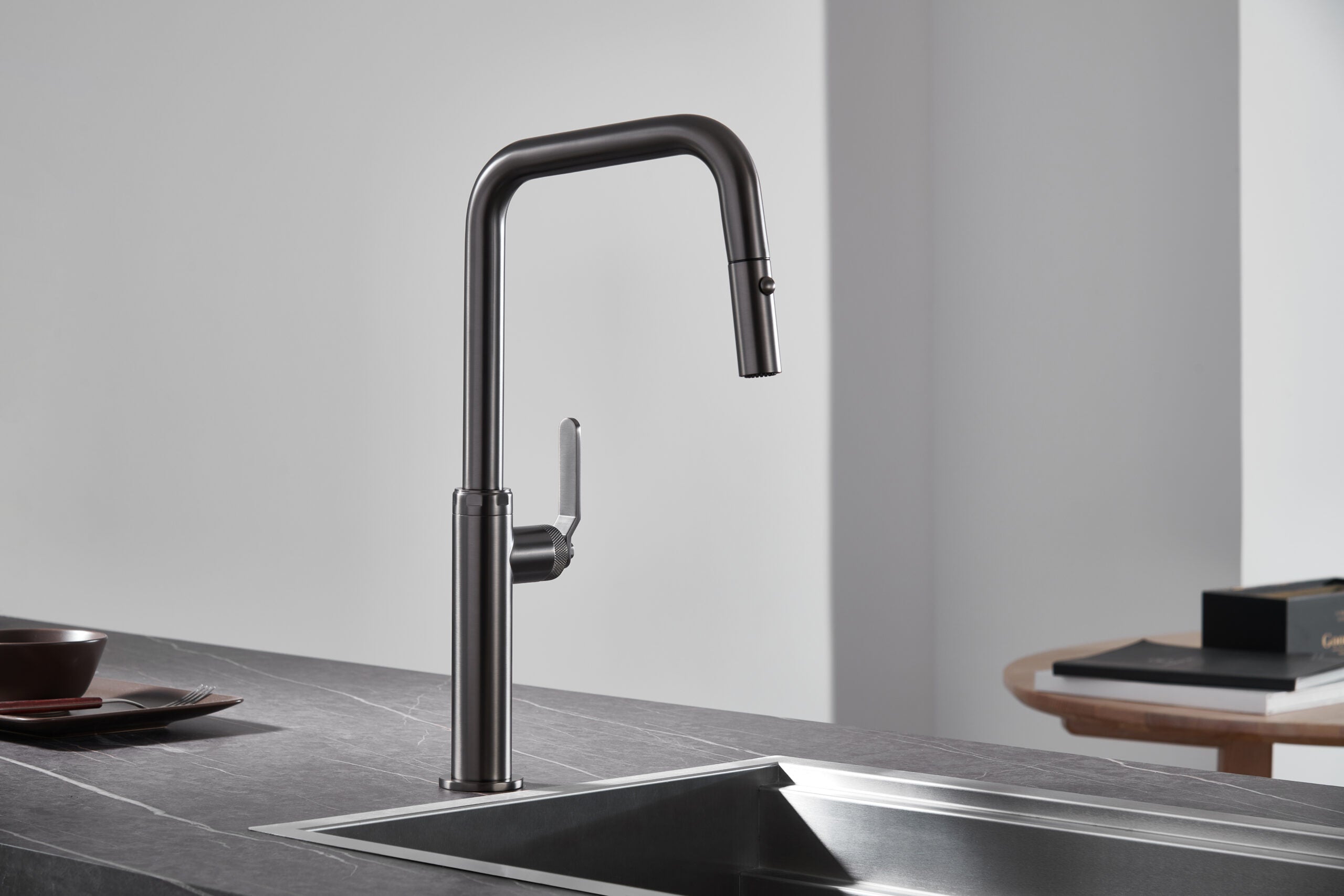 Mitigeur de Cuisine - Niza Black Gun Metal