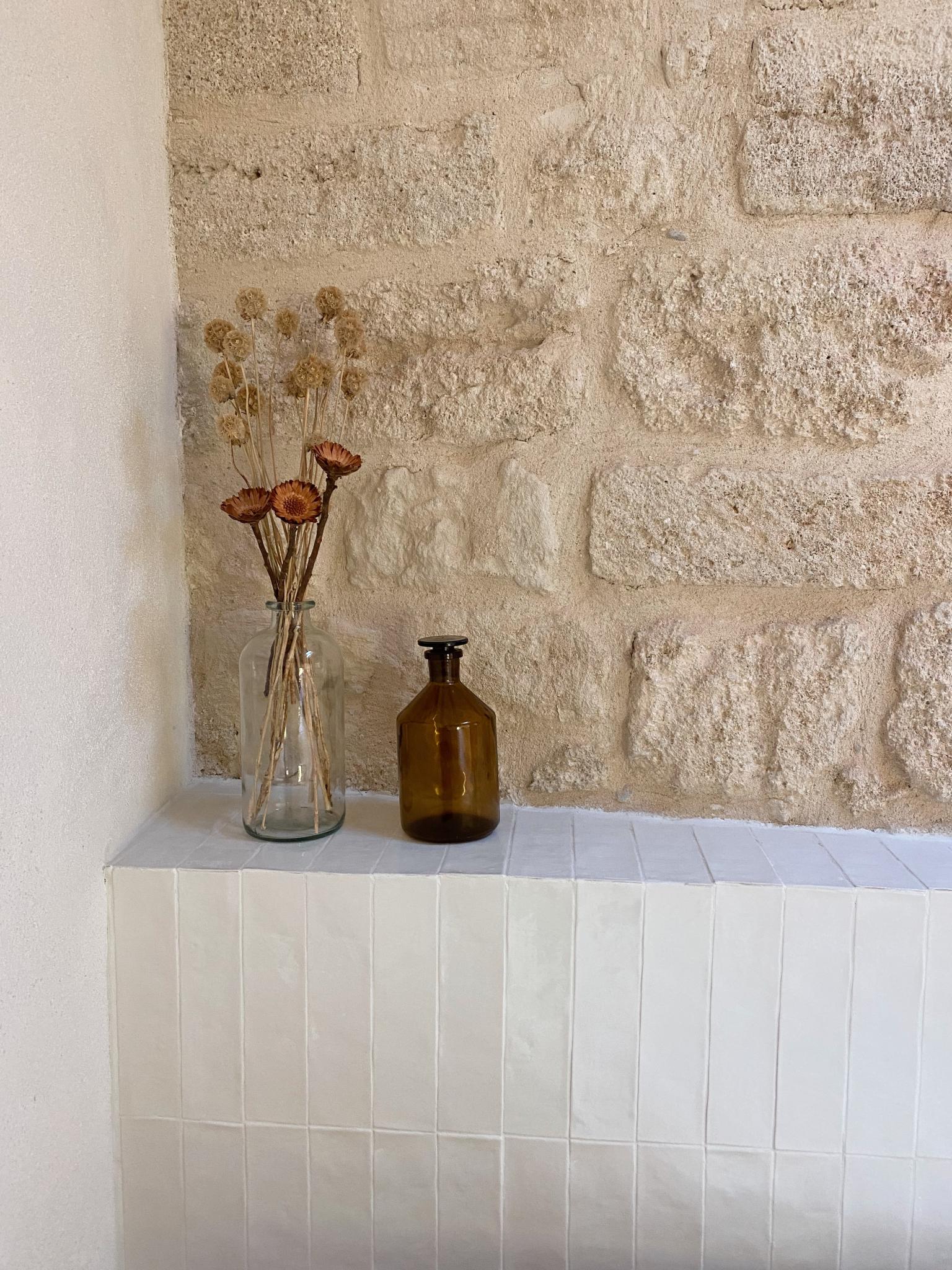 Carrelage effet zellige - Atelier Blanc de lin