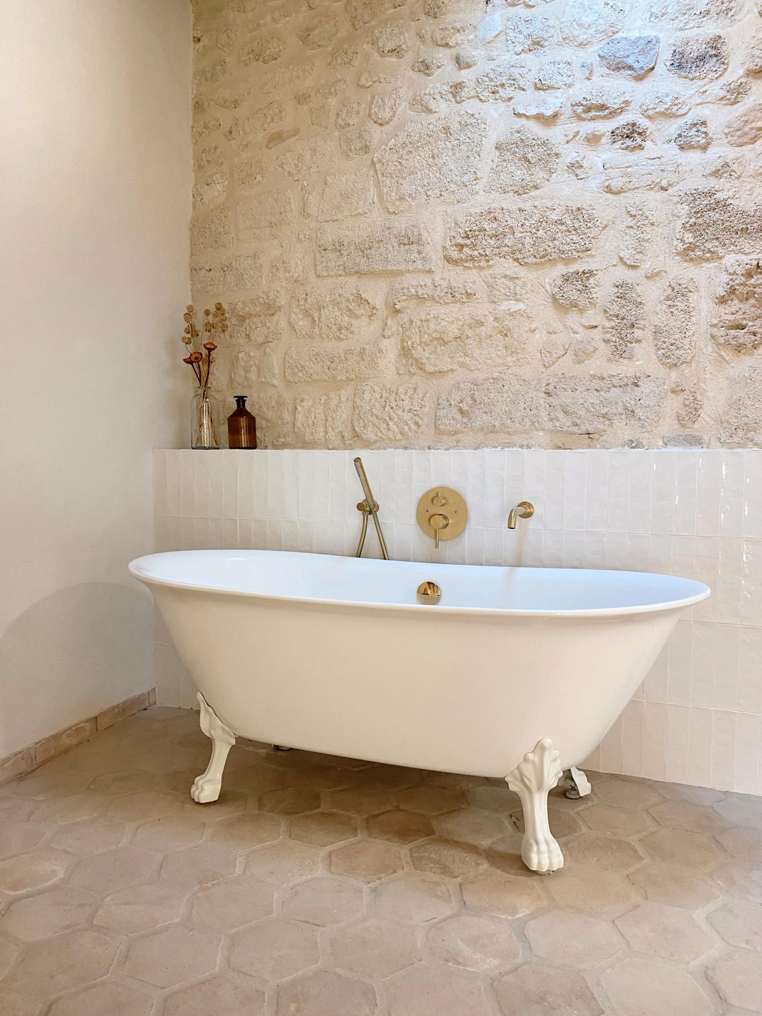 Carrelage effet zellige - Atelier Blanc de lin