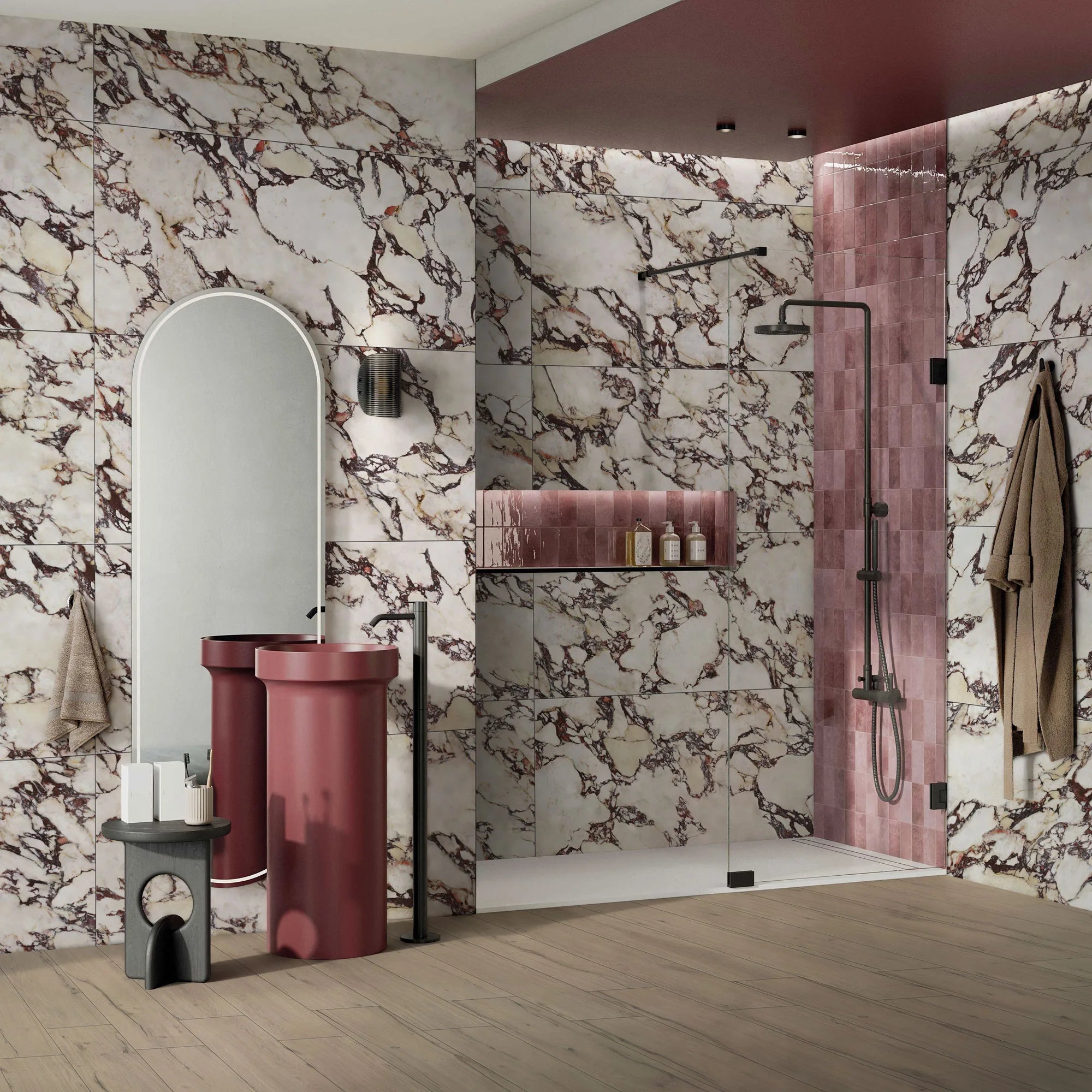 Carrelage effet marbre - CALACATTA VIOLA
