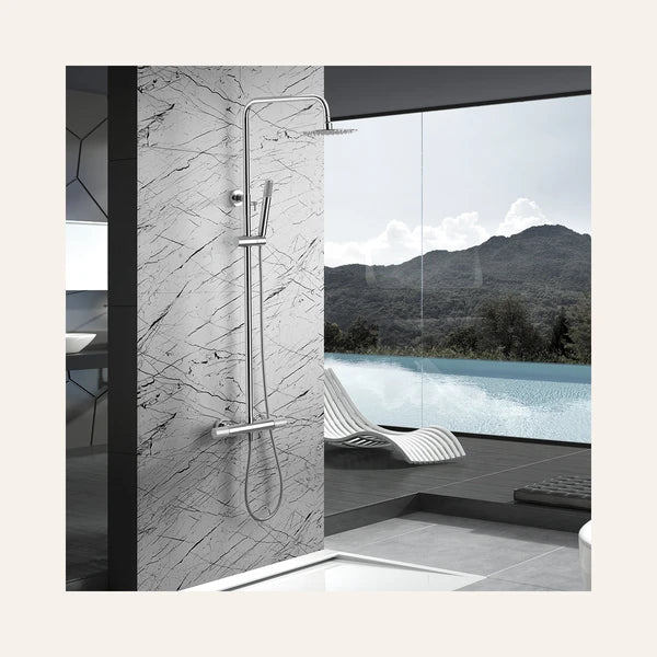 Ensemble de douche Thermostatique - Line Chrome