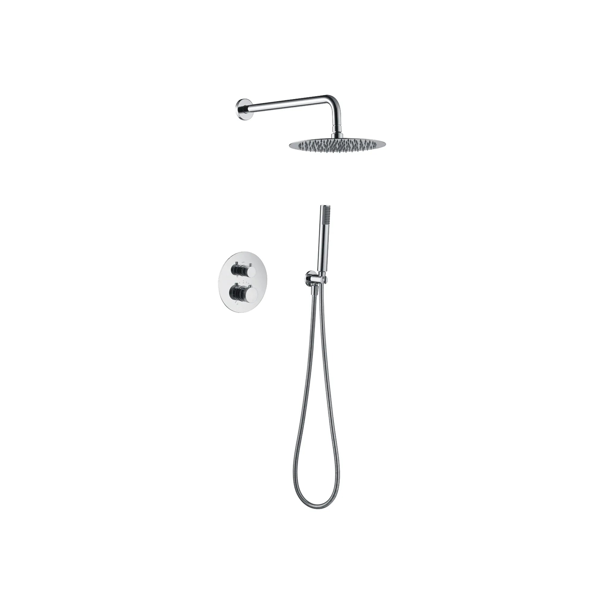 Ensemble de douche encastrable Thermostatique - Line Chrome