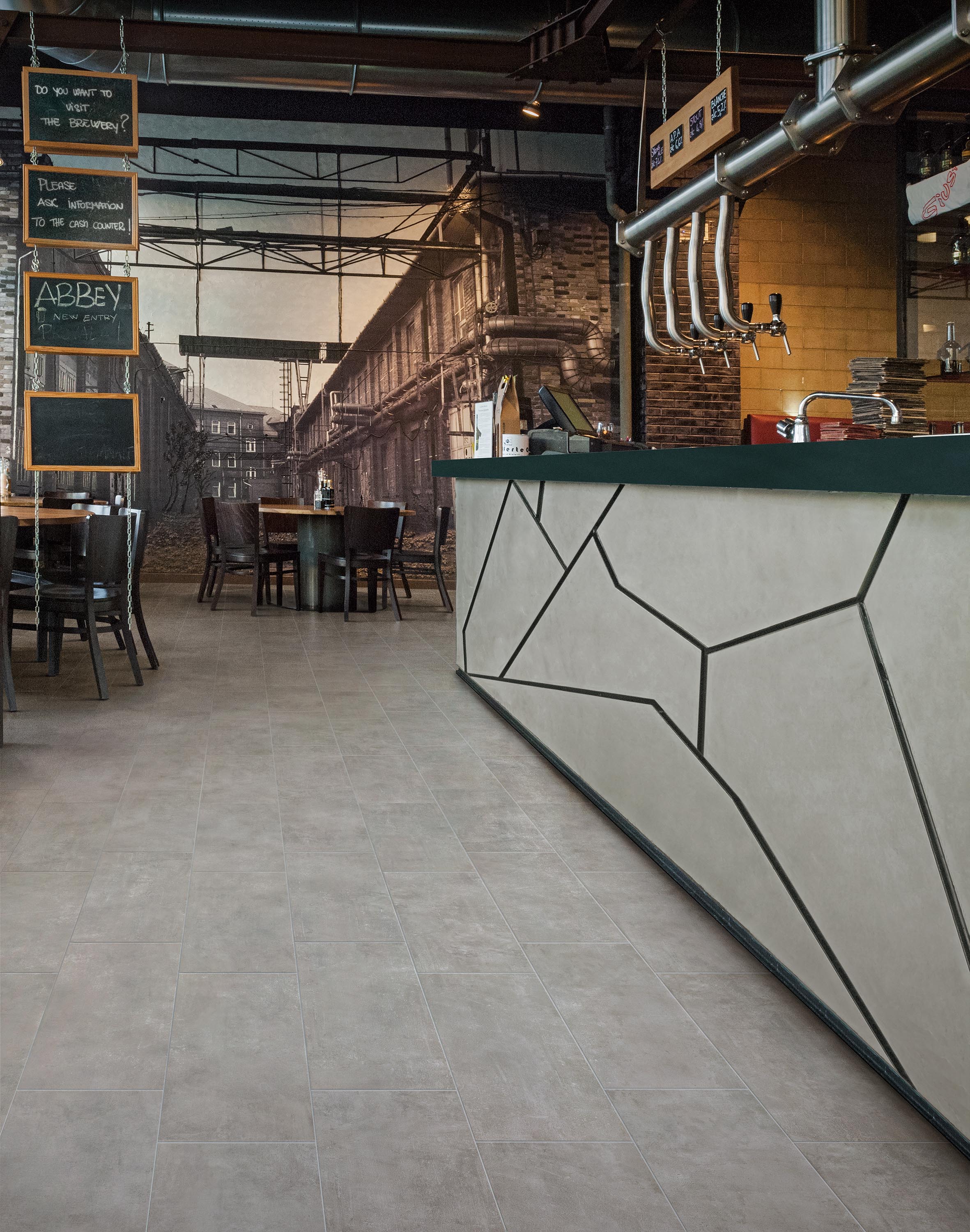 Carrelage effet béton ciré - Concrete Light grey
