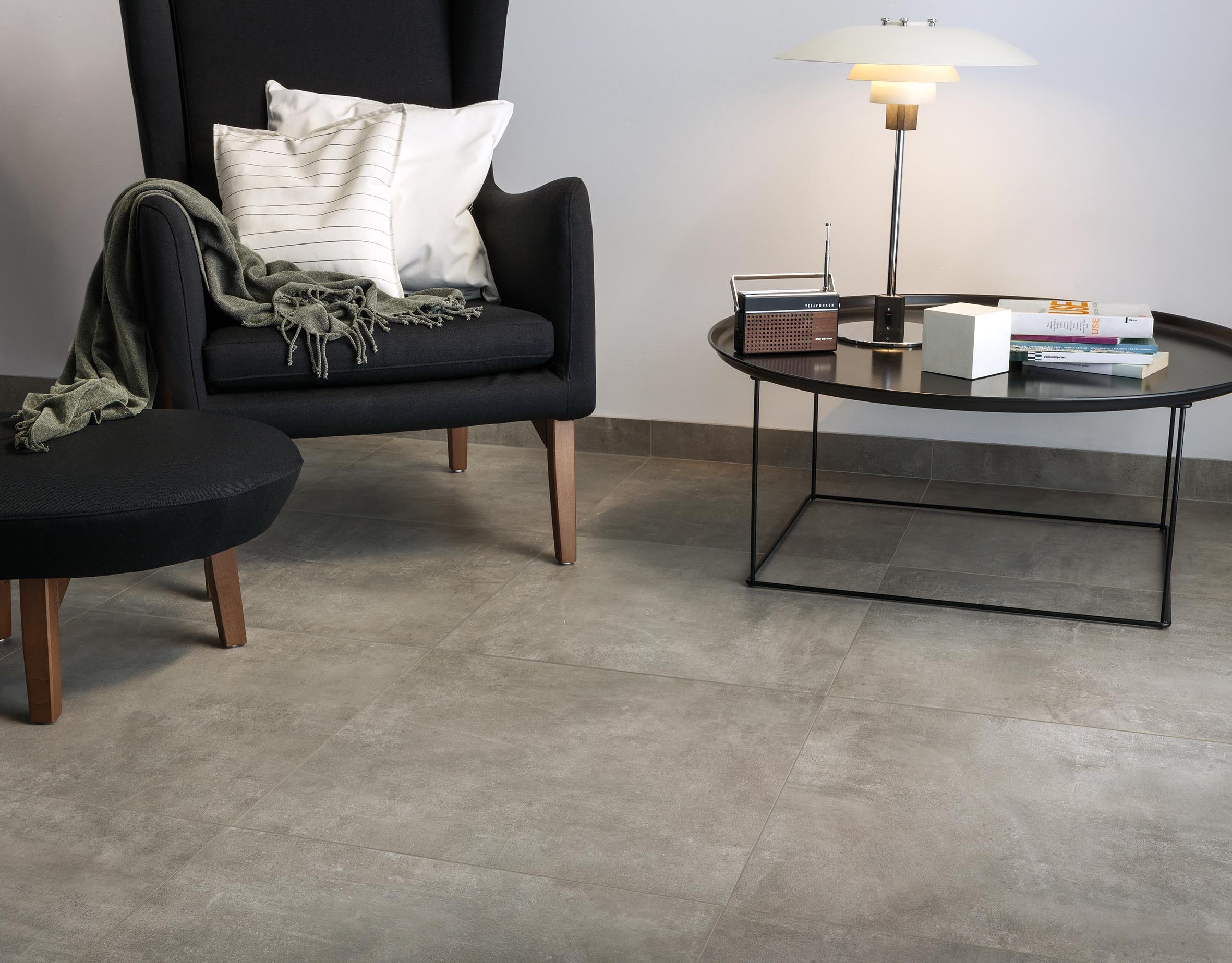Carrelage effet béton ciré - Concrete Warm grey