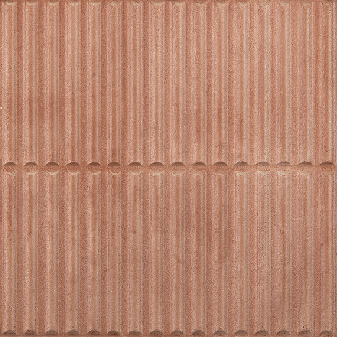 Faience terre cuite claire - Homey Stripes clay mat