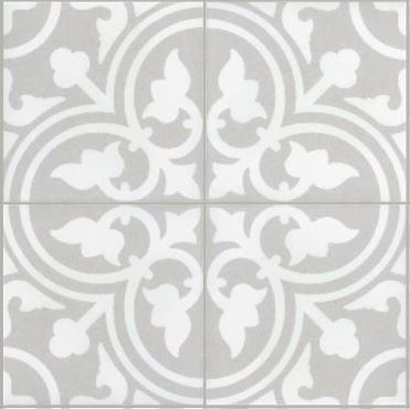 Carrelage Effet Carreaux de Ciment - La Madeleine Flavie gris