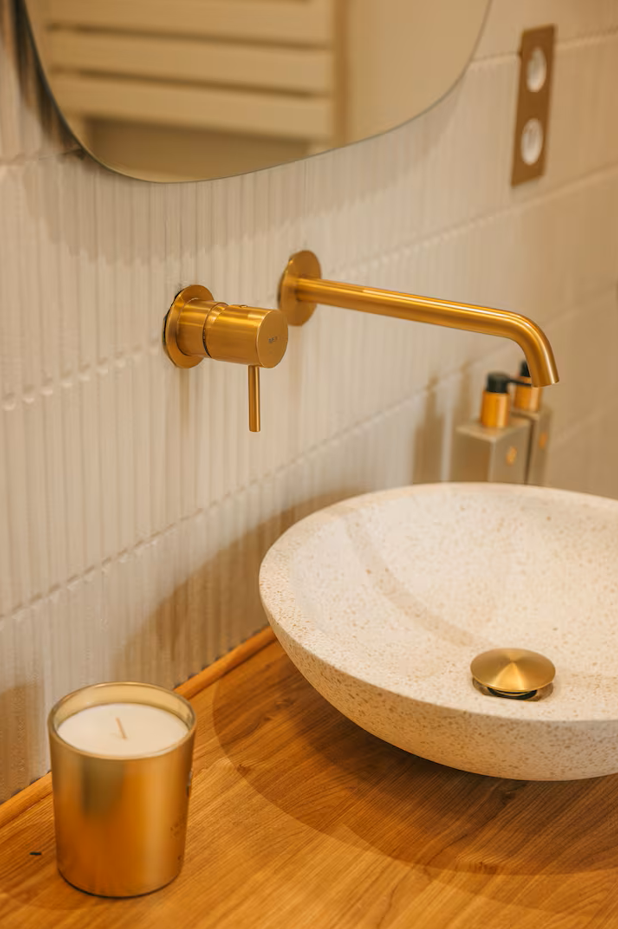 Faience blanche - Homey Stripes white mat