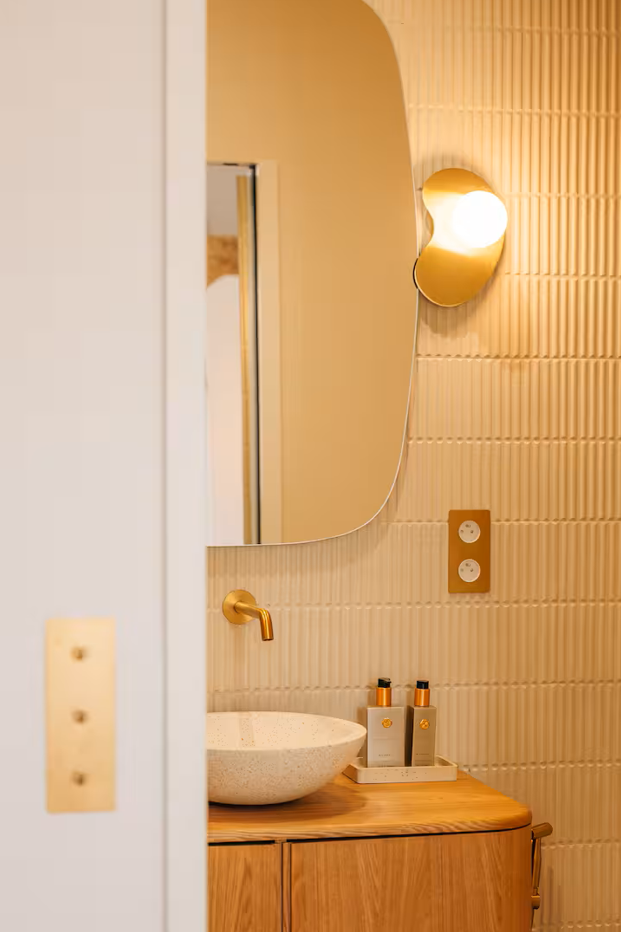 Faience blanche - Homey Stripes white mat