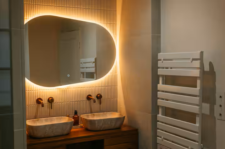 Faience blanche - Homey Stripes white mat