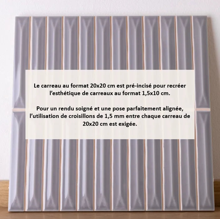 Faïence relief - Row Grey