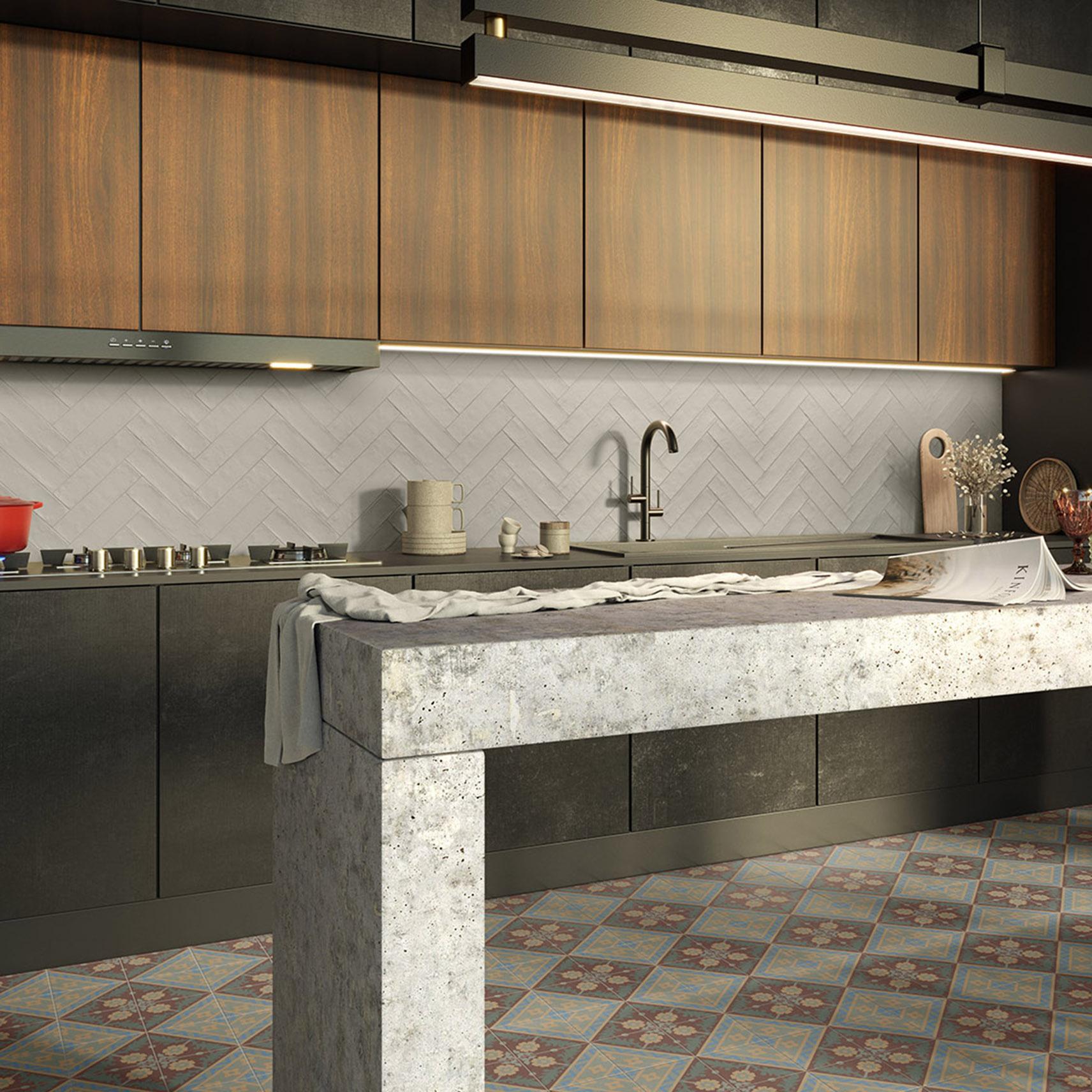 Carrelage Effet Zellige Mat - Provence Gris taupe