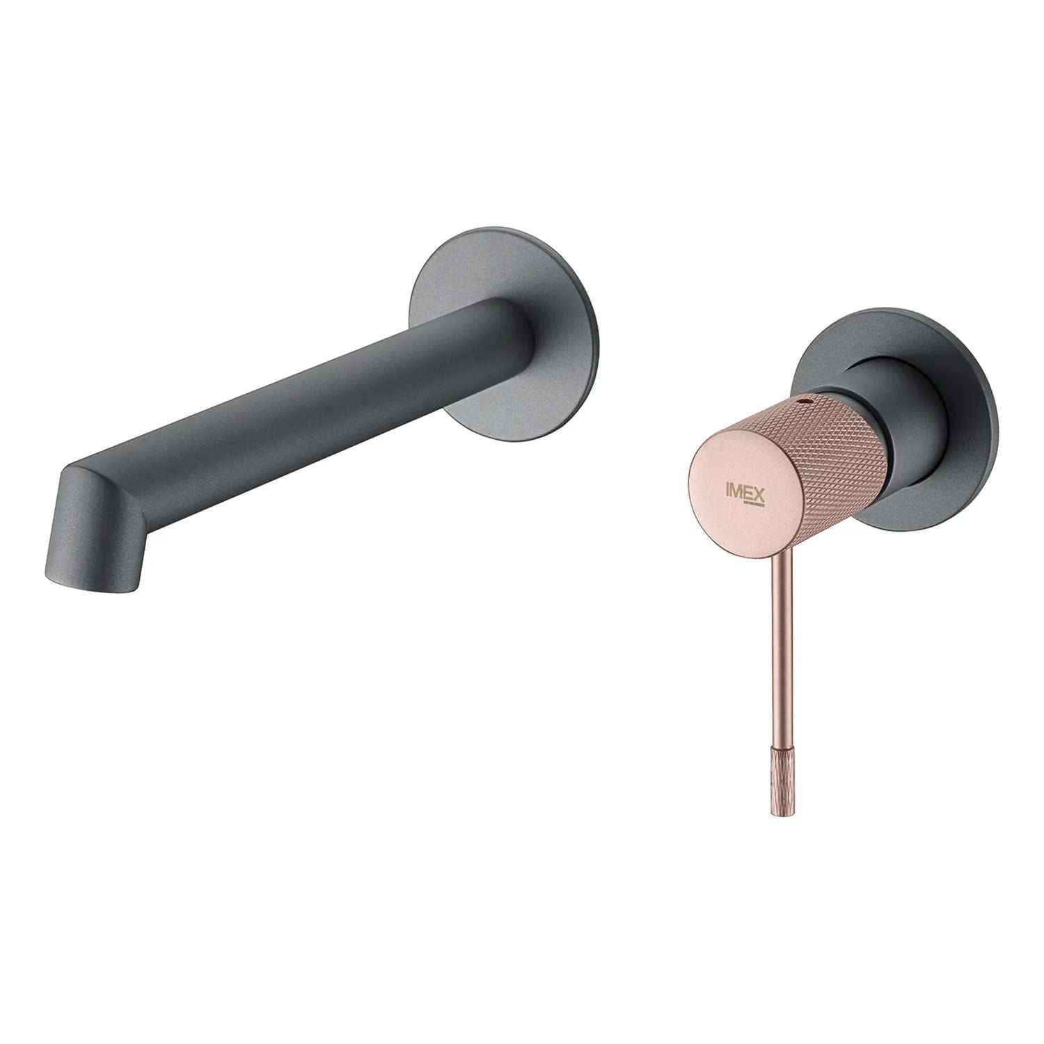 Mitigeur Encastrable de Lavabo - Line Gris Mat / Champagne