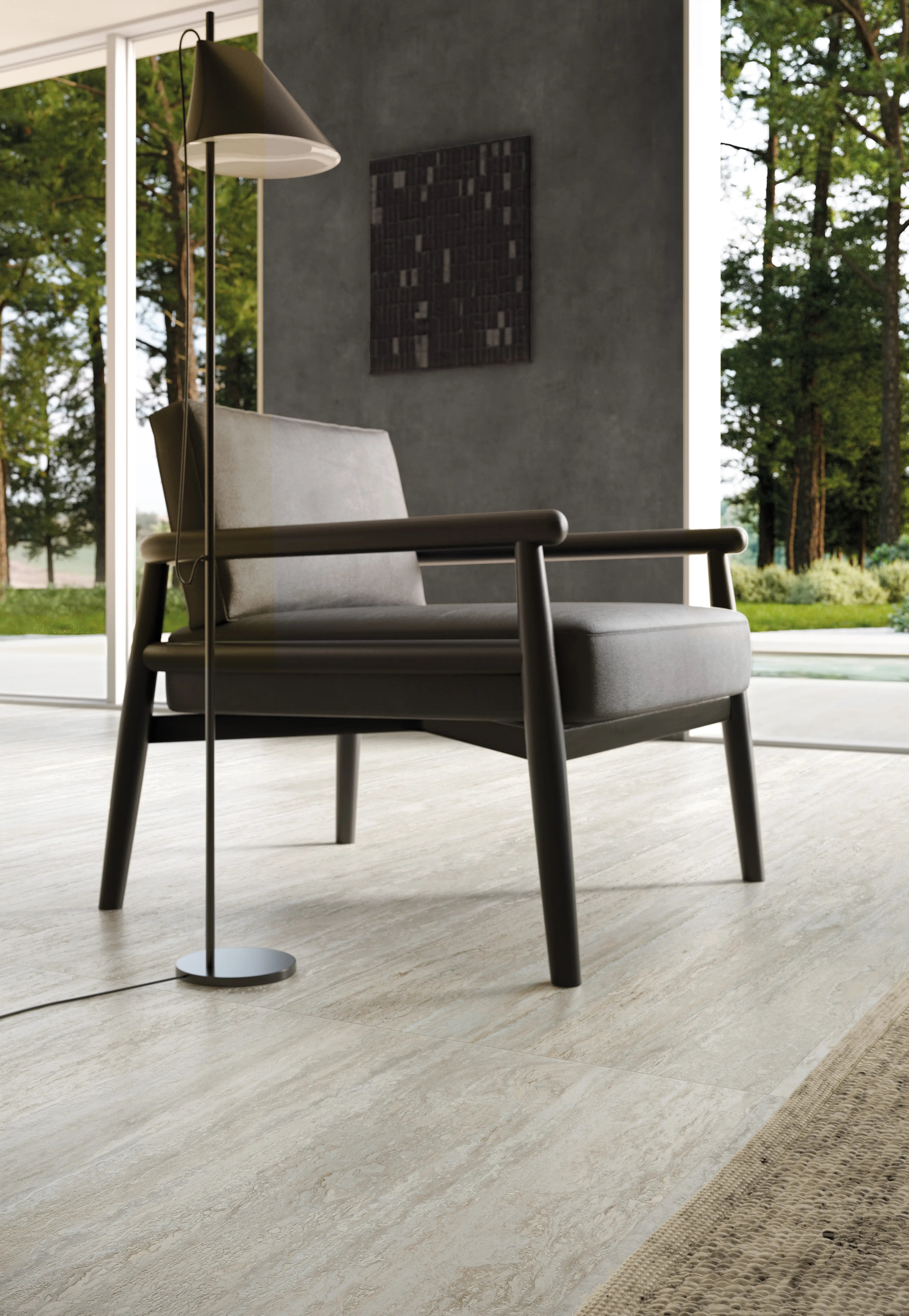 Carrelage Effet Travertin - I TRAVERTINI Grigio vein cut