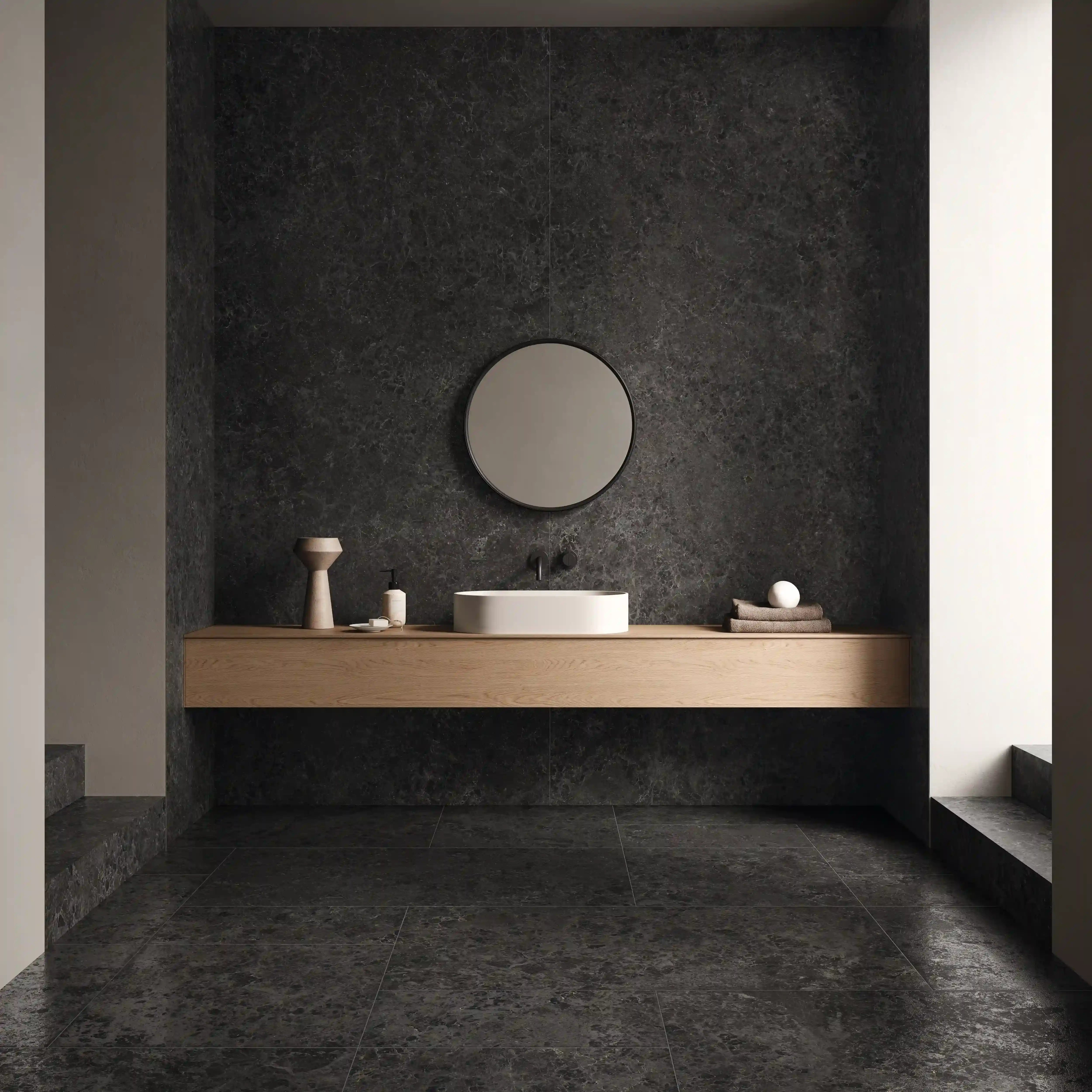 Carrelage Effet Pierre - Limestone Belgium Black