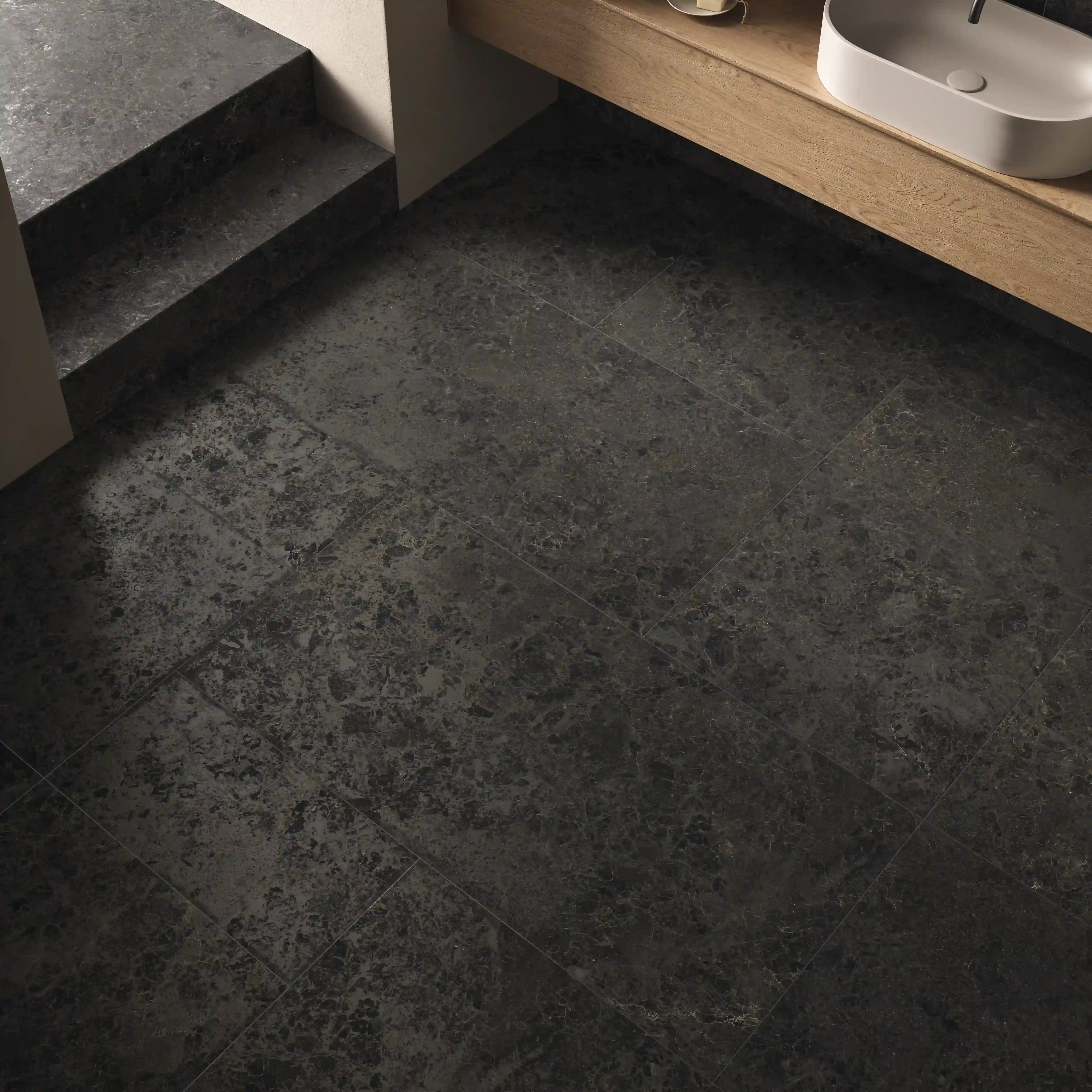 Carrelage Effet Pierre - Limestone Belgium Black