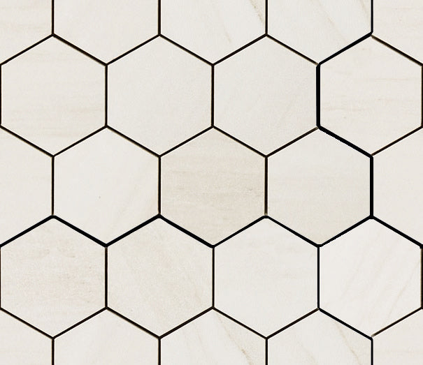 LUX EXPERIENCE - mosaique Esagona Calacatta Mont Blanc
