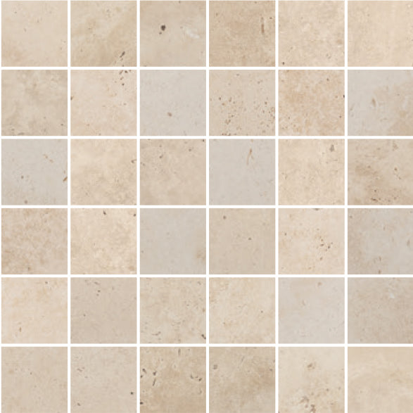 Mosaïque Effet Marbre Travertin In Falda Perlato di sicilia