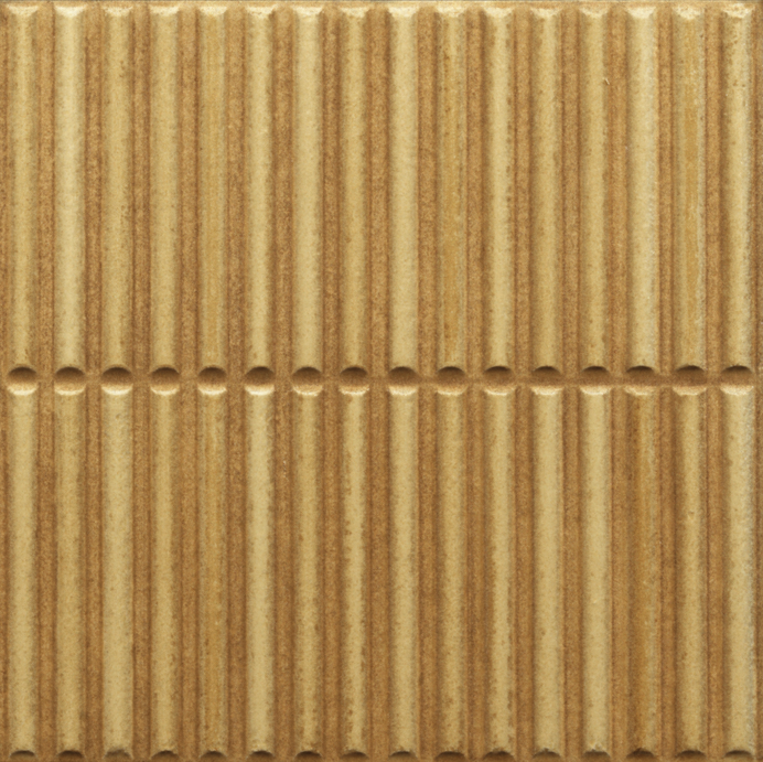 Faience jaune moutarde - Homey Stripes mustard glossy