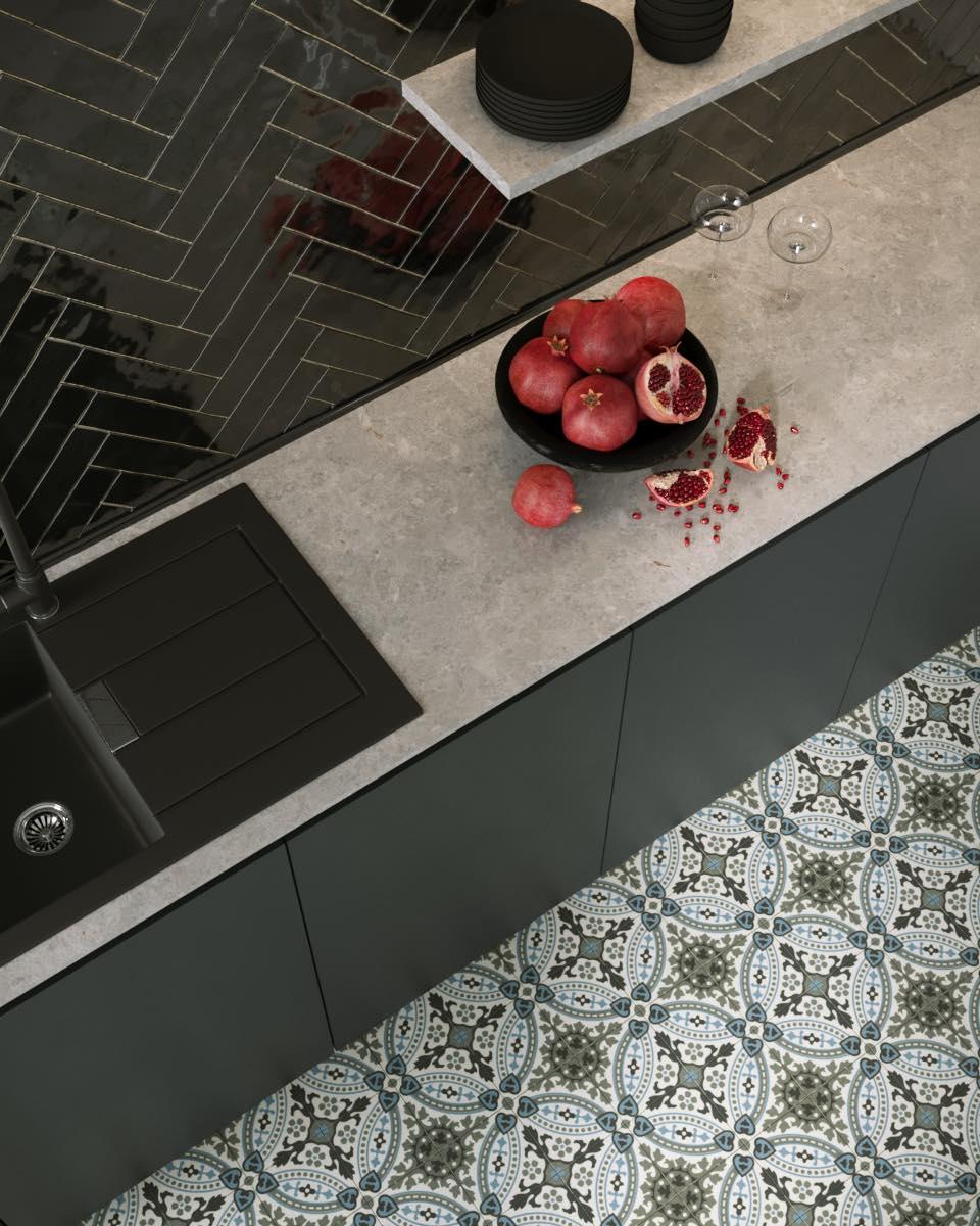 Carrelage effet zellige - Atelier Noir