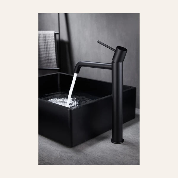 Mitigeur de Lavabo Bec Haut - Monza Noir Mat
