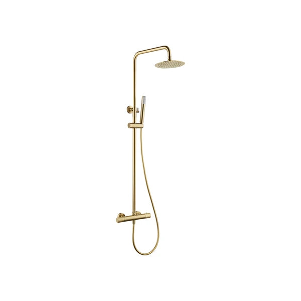Ensemble de douche Thermostatique - Line Or Brossé