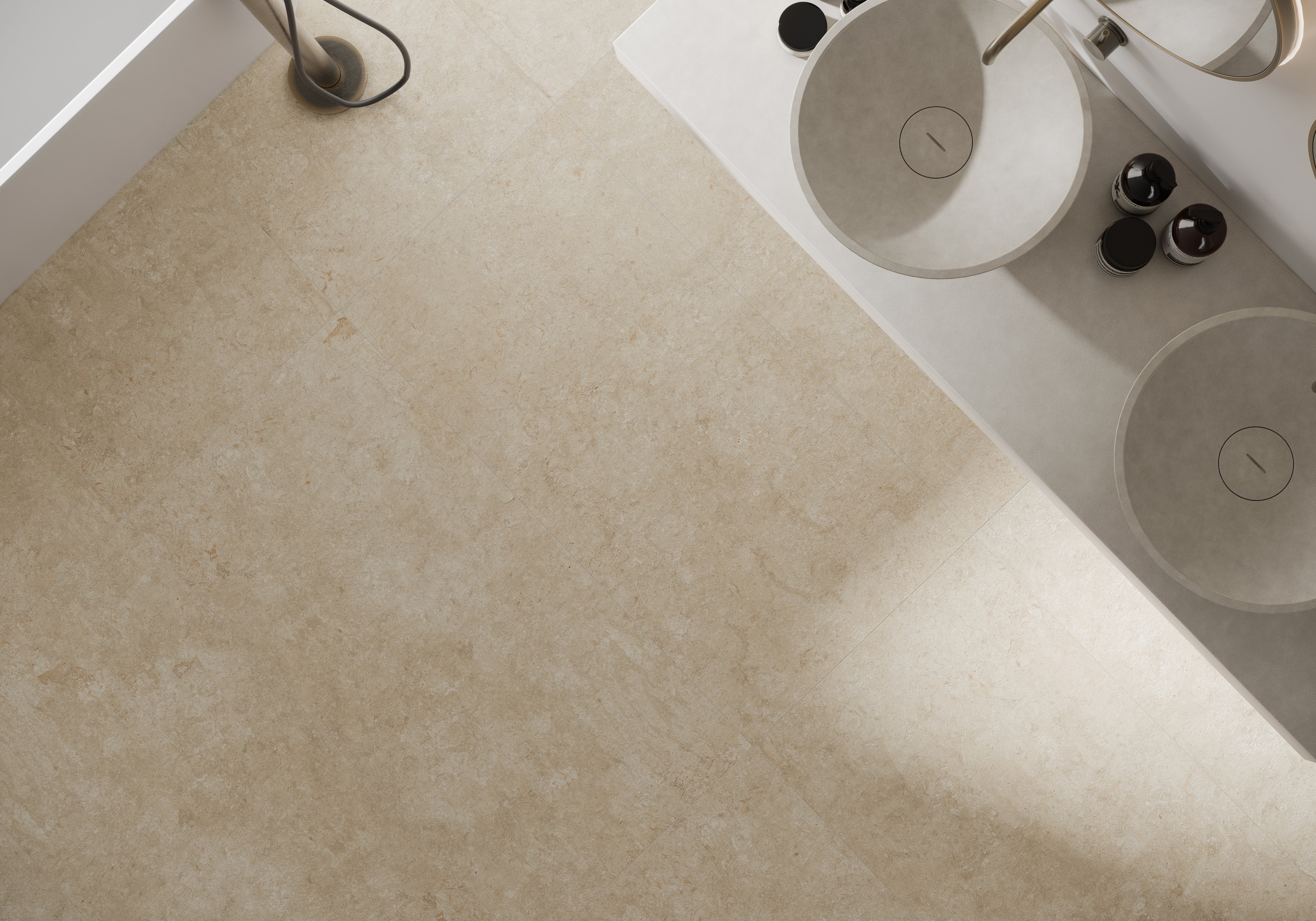 Carrelage effet pierre - Travertino de Provence 60x120