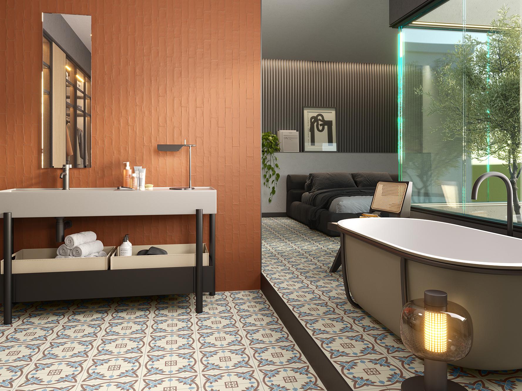 Carrelage Effet Zellige Mat - Provence Rouge toscane