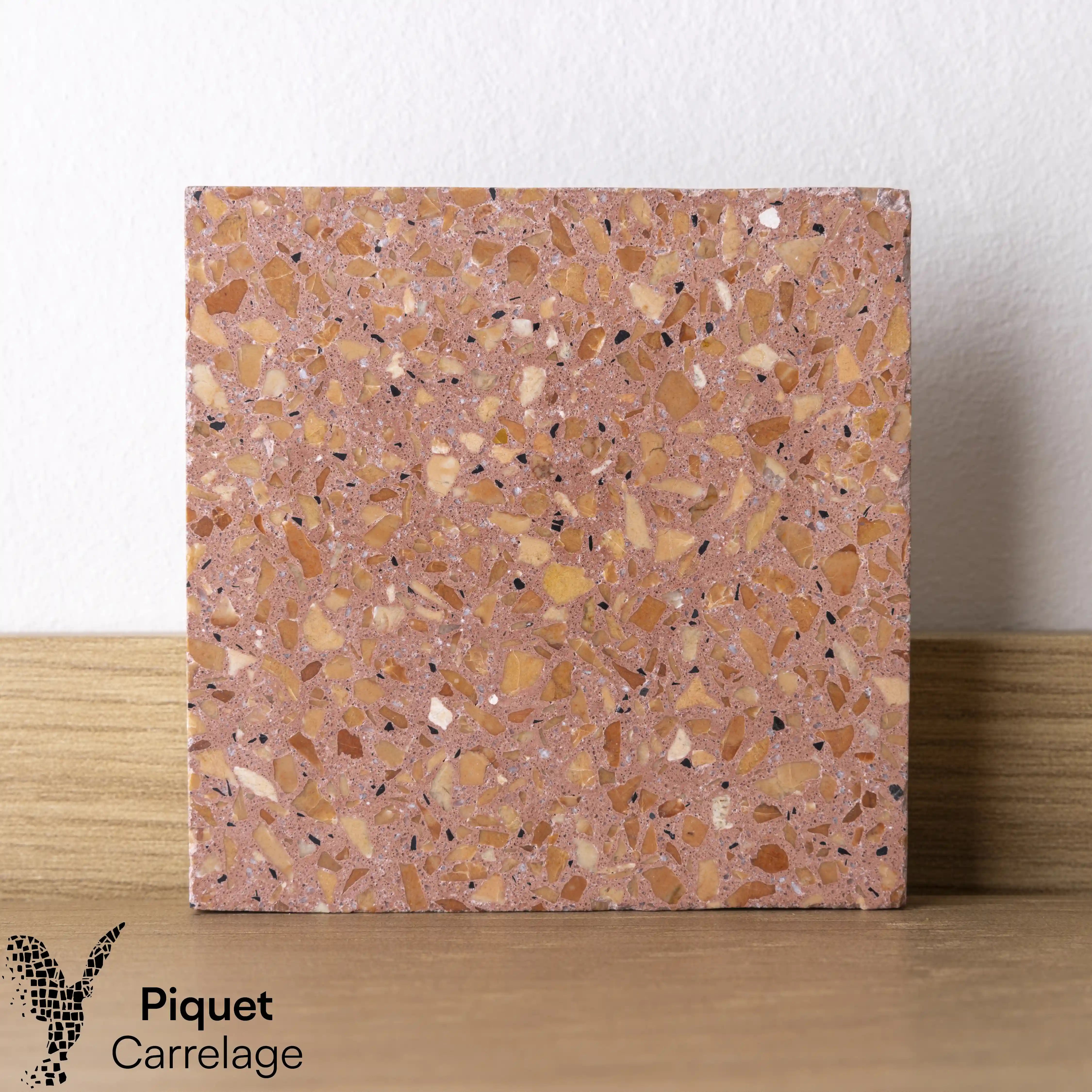 Terrazzo authentique corail adouci - 89