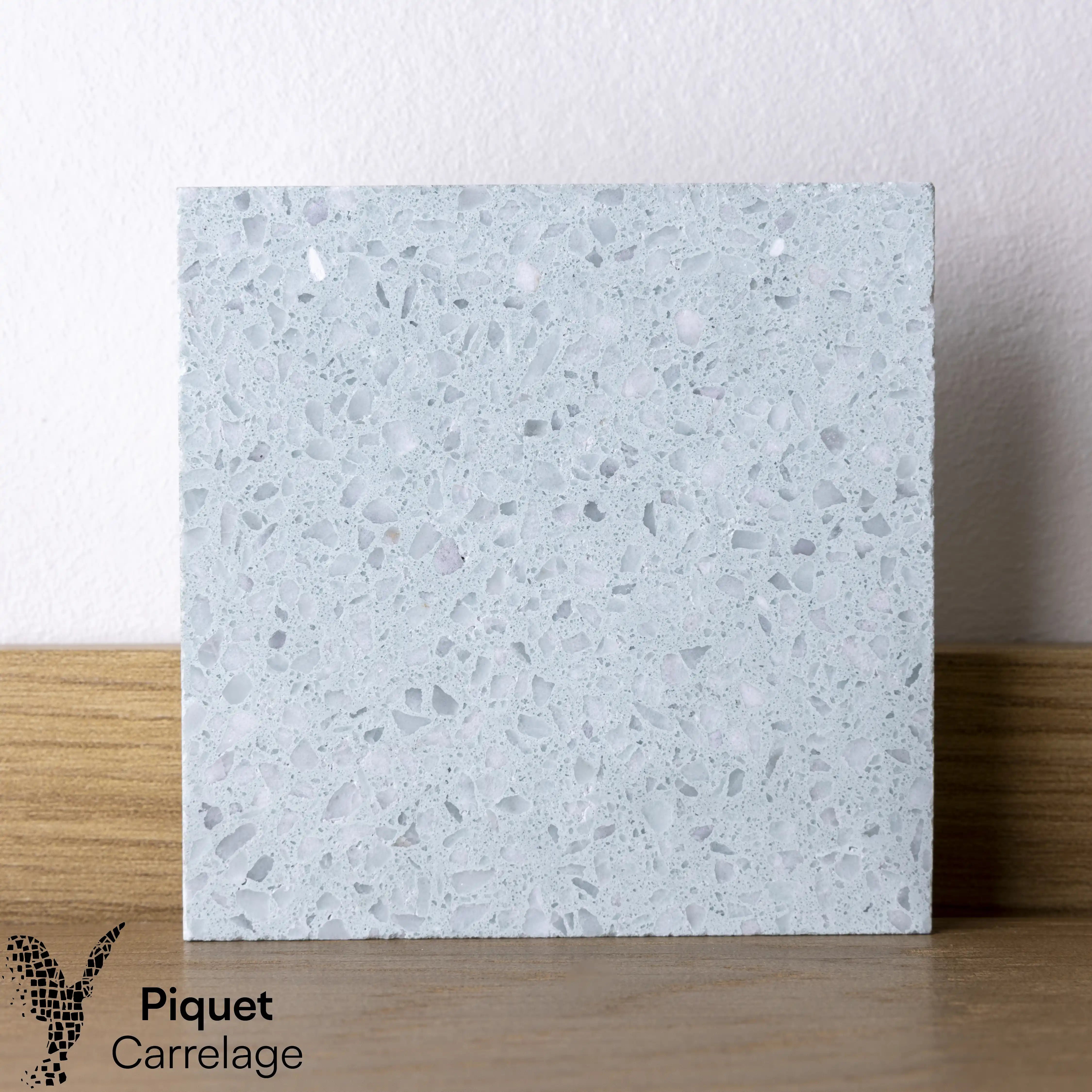 Terrazzo authentique vert d'eau adouci - 94