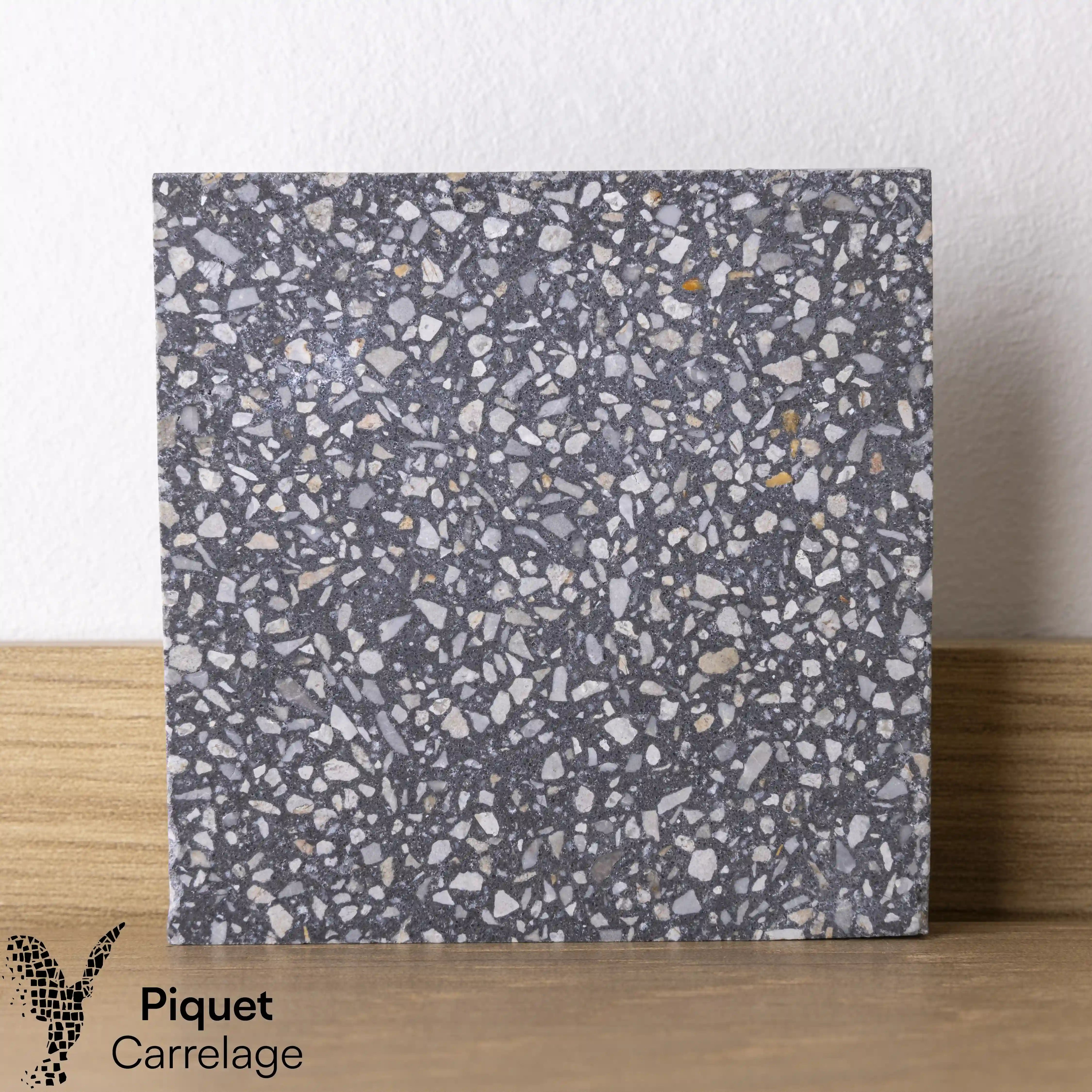 Terrazzo authentique gris ciment 114