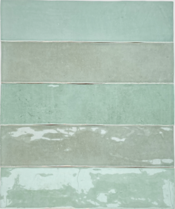 Carrelage effet zellige - Atelier Vert d'eau