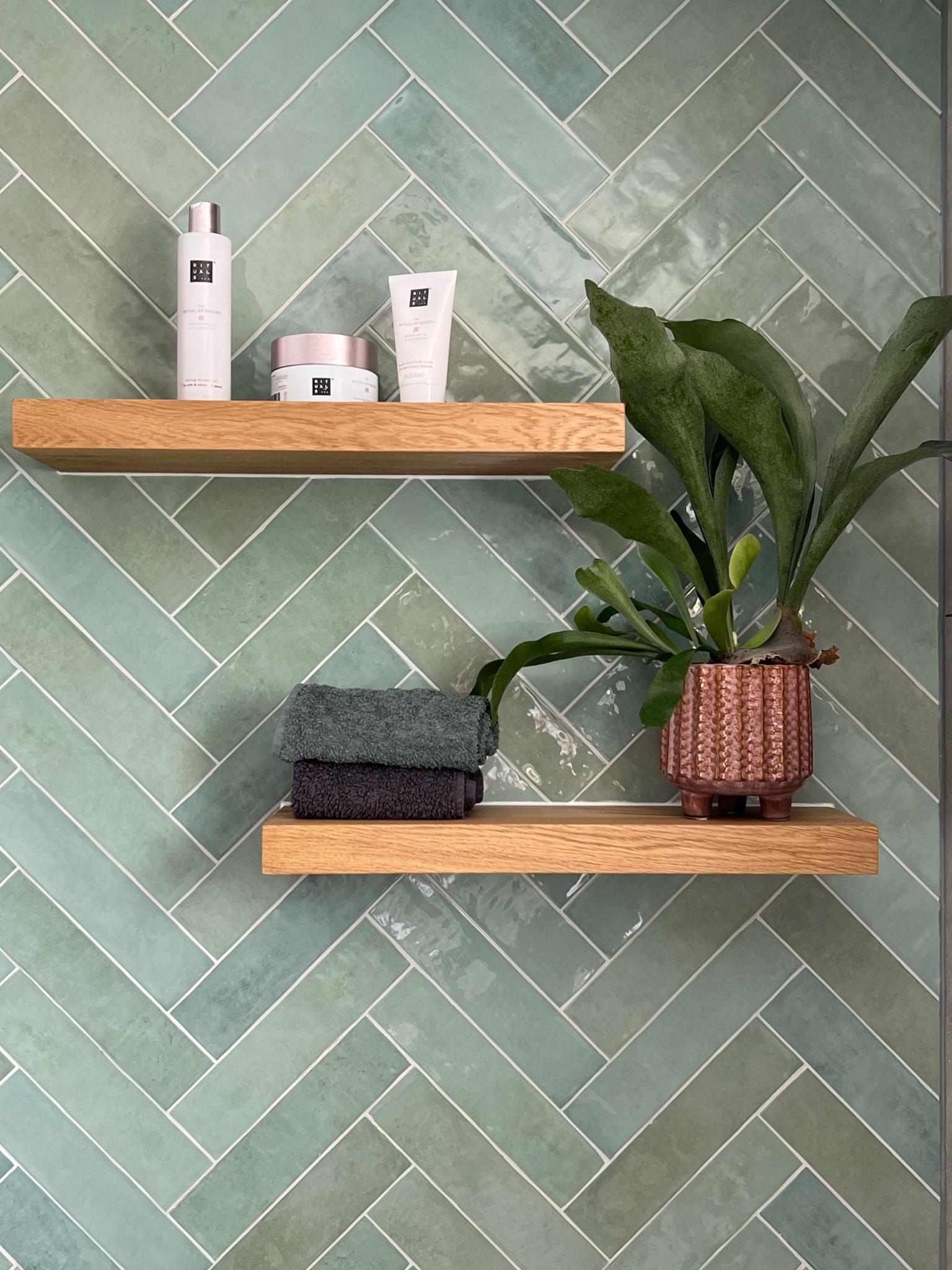 Carrelage effet zellige - Atelier Vert d'eau