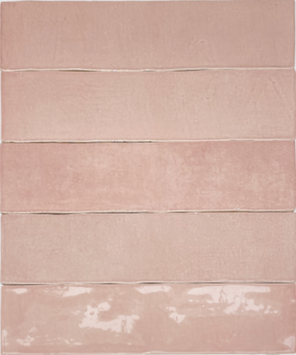 Carrelage effet zellige - Atelier Vieux rose