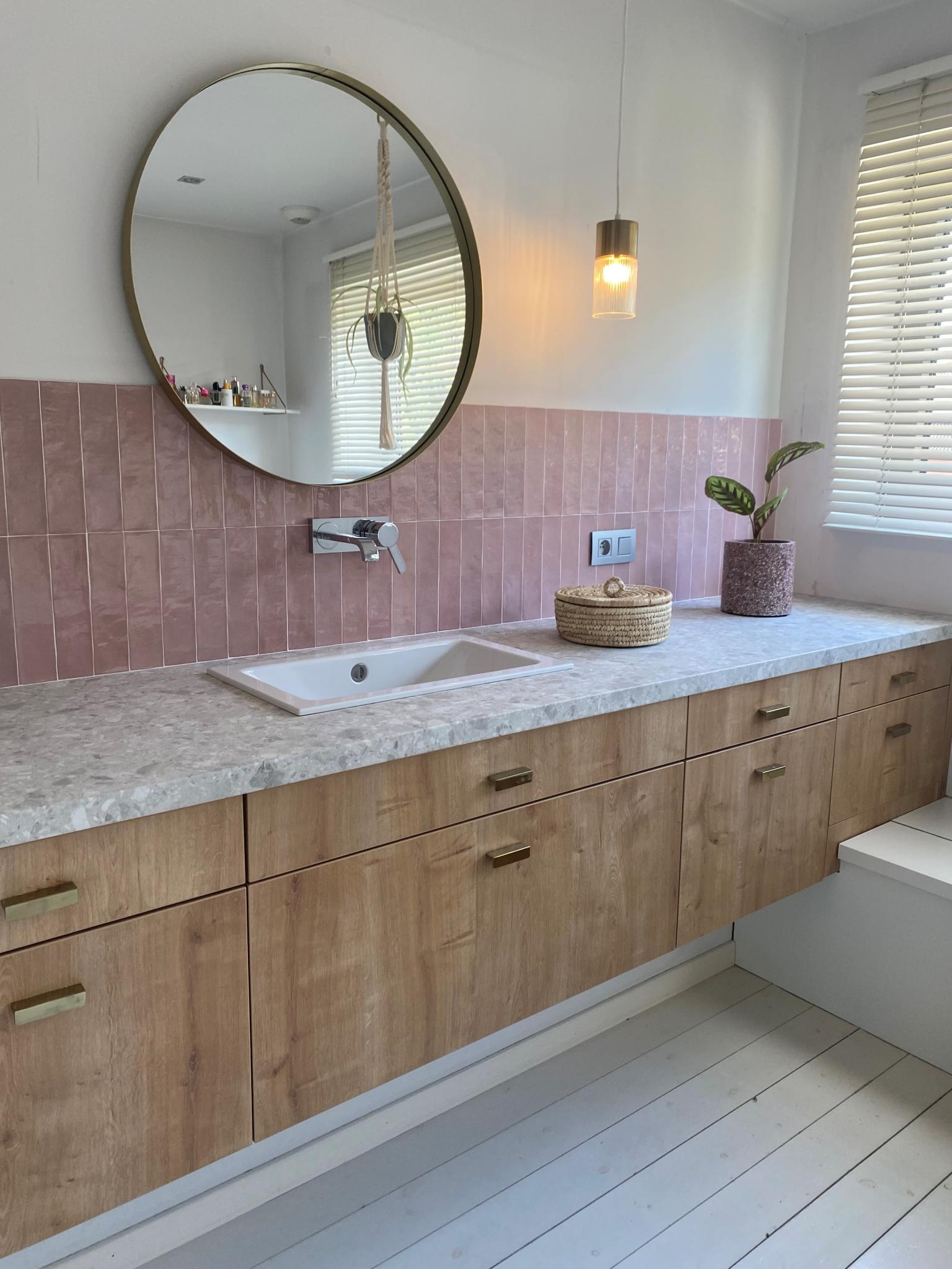 Carrelage effet zellige - Atelier Vieux rose