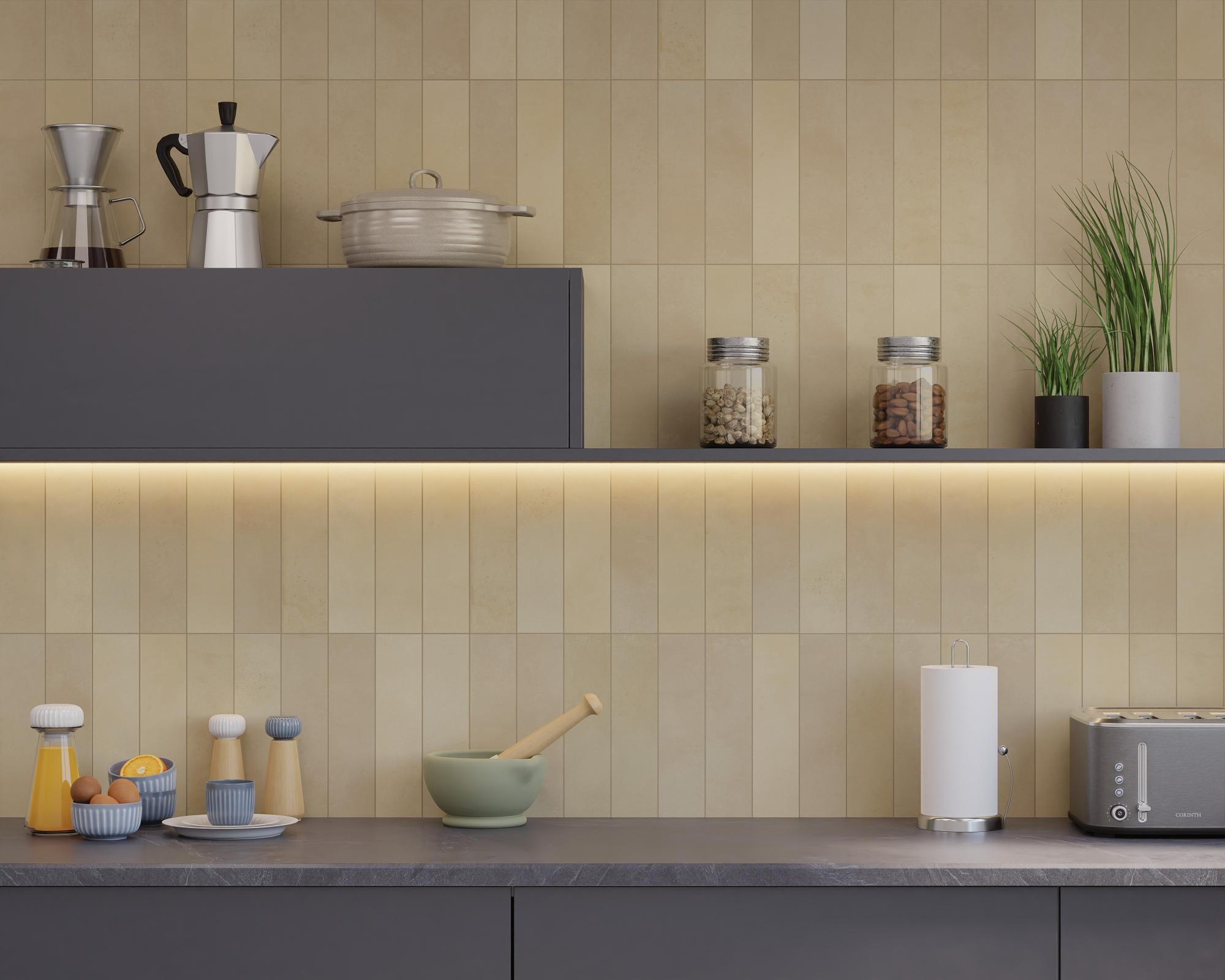 Carrelage effet zellige - Agadir Cotto claro mat