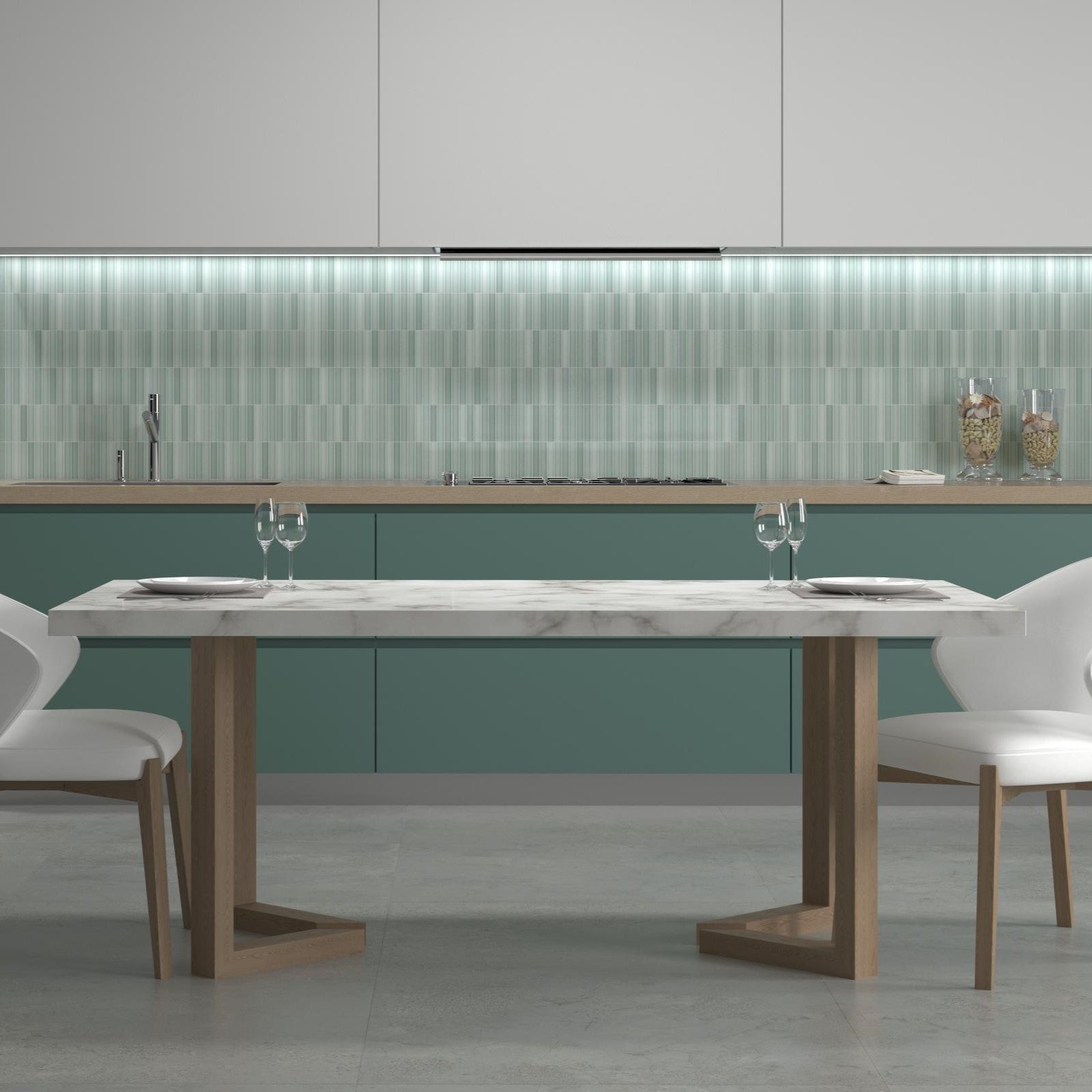 Faïence Décorative Kit-Kat Anisse Green Mat
