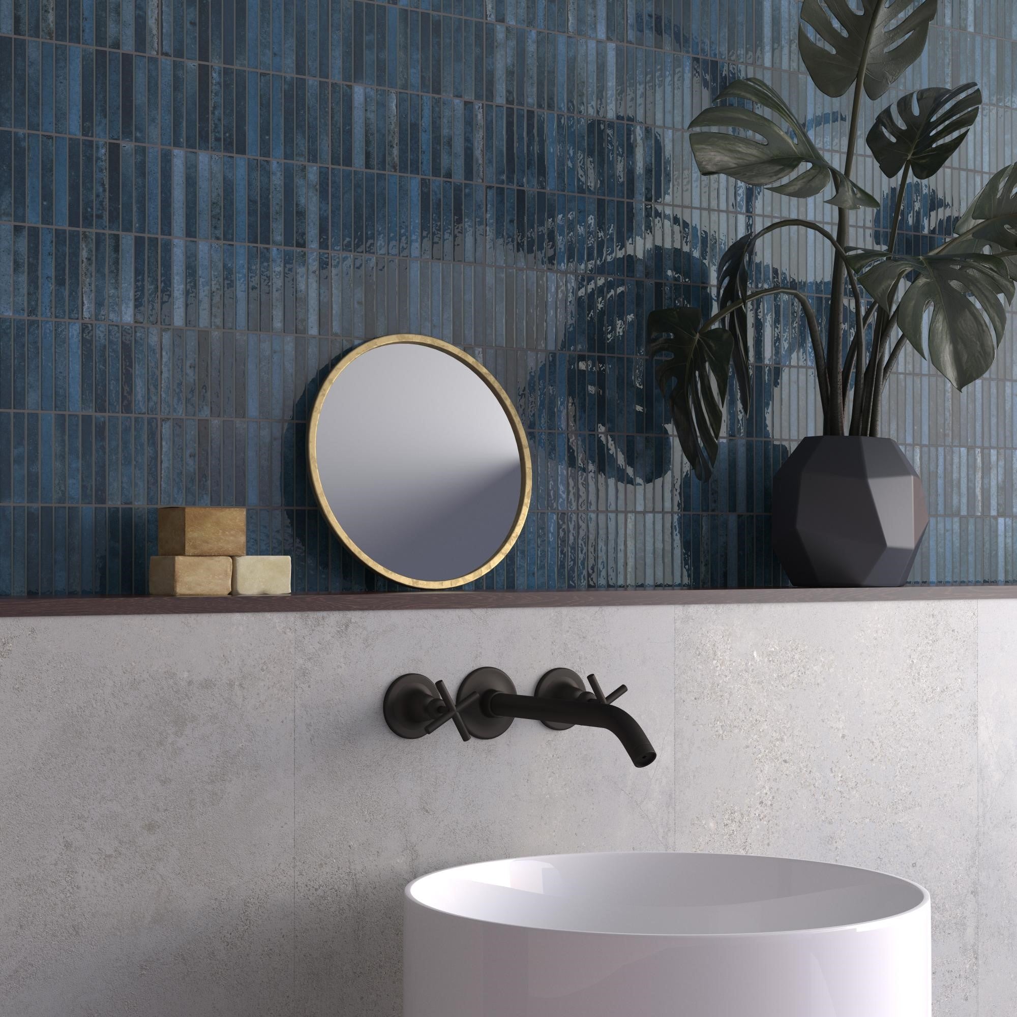 Faïence Décorative Kit-Kat en Relief Ocean Glossy