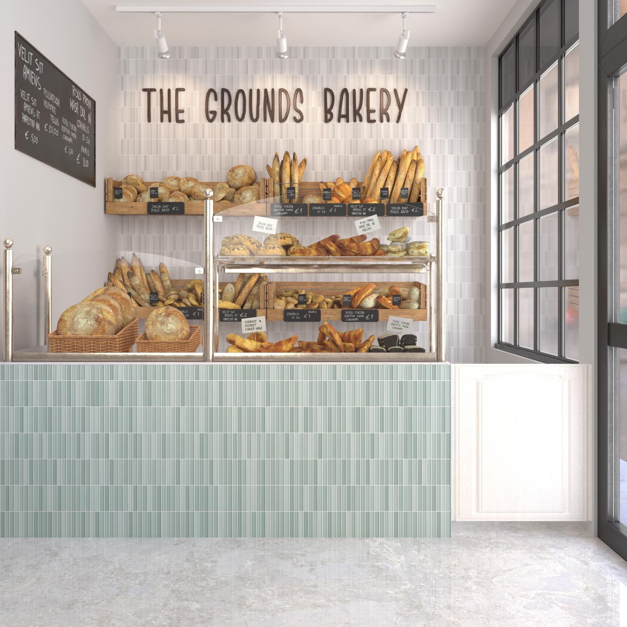 Faïence Décorative Kit-Kat en Relief White Mat