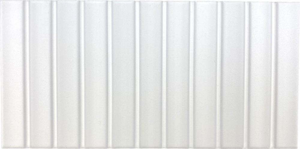 Faïence Décorative Kit-Kat en Relief White Mat